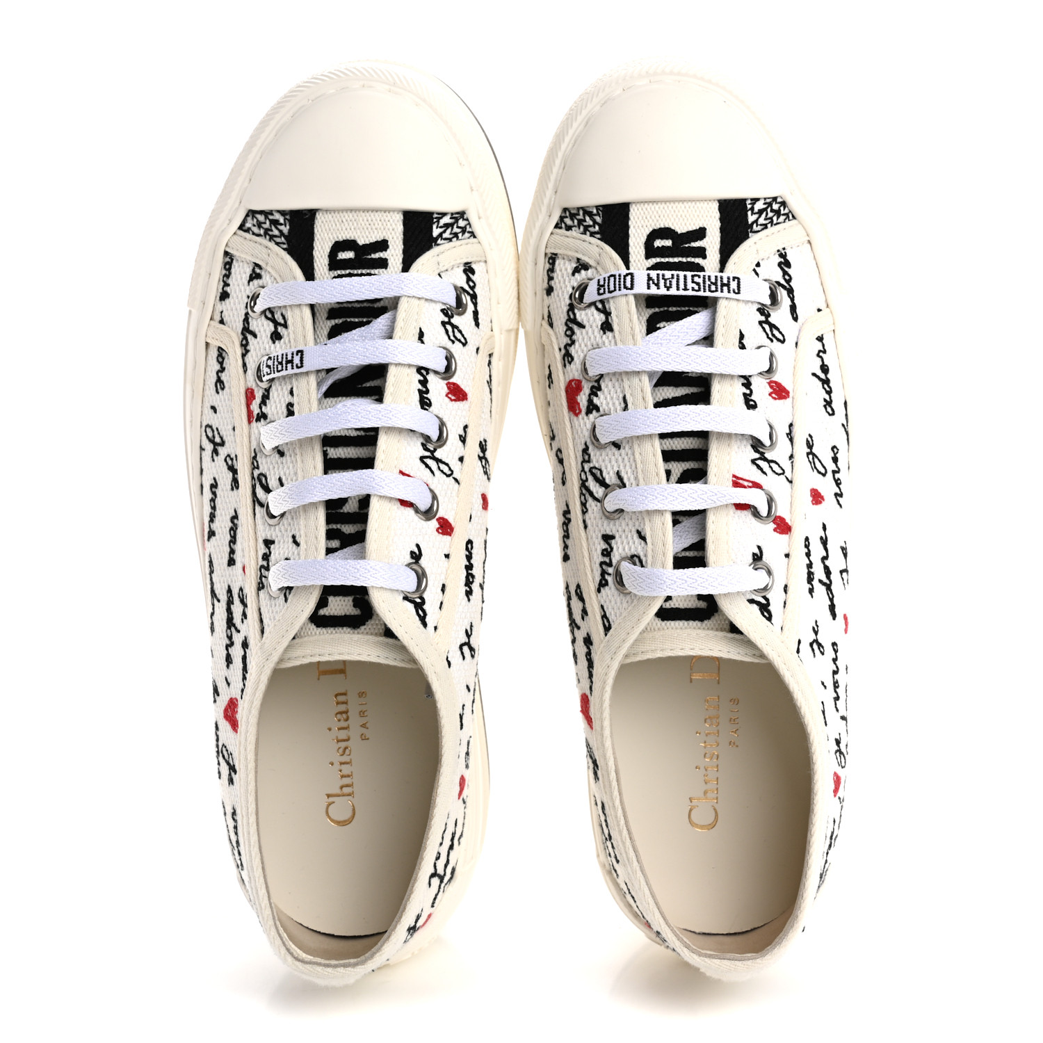 DIOR靴 DIOR (ディオール) スムースカーフスキン ロゴ B57 ロートップ