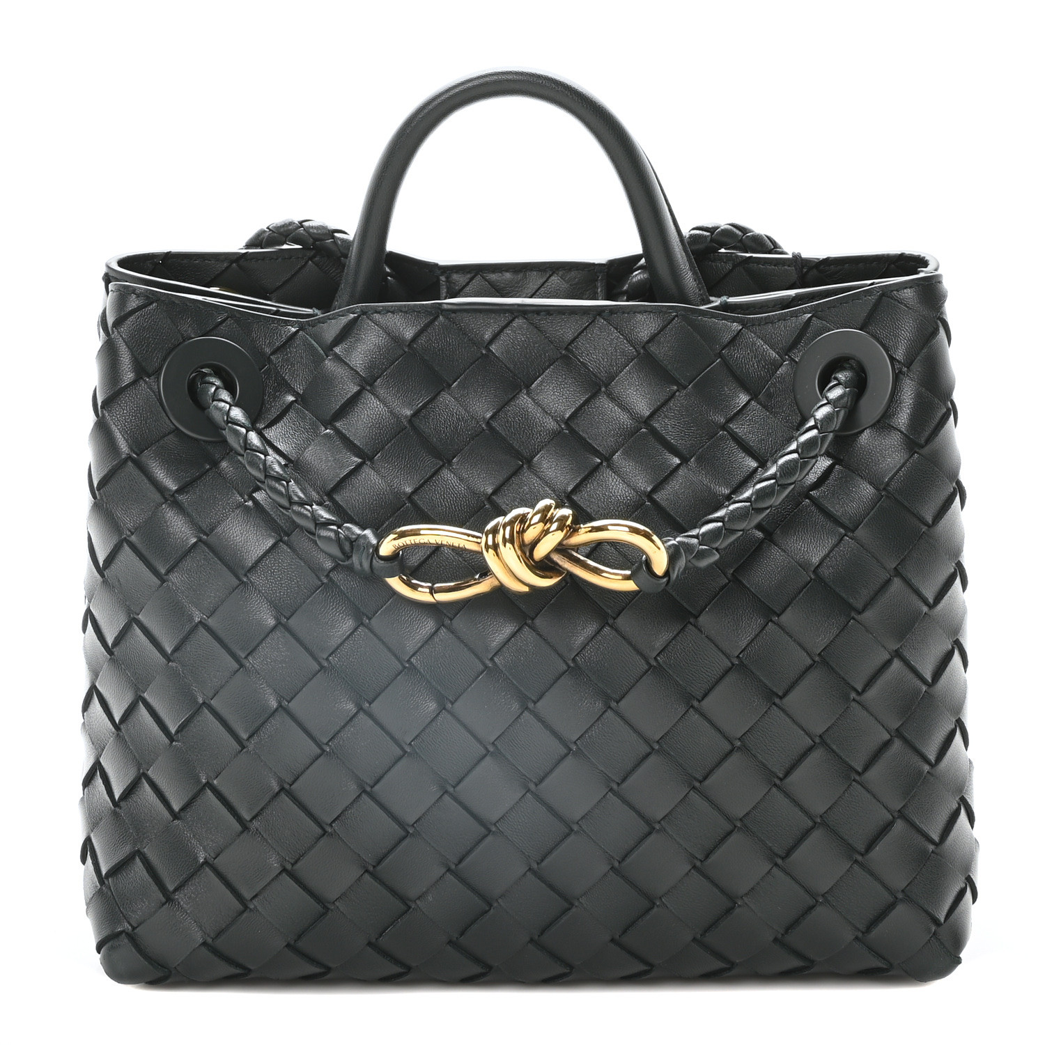 【関税込み】Bottega Veneta グレー Andiamo ベルト Small Andiamo Top Handle Bag
