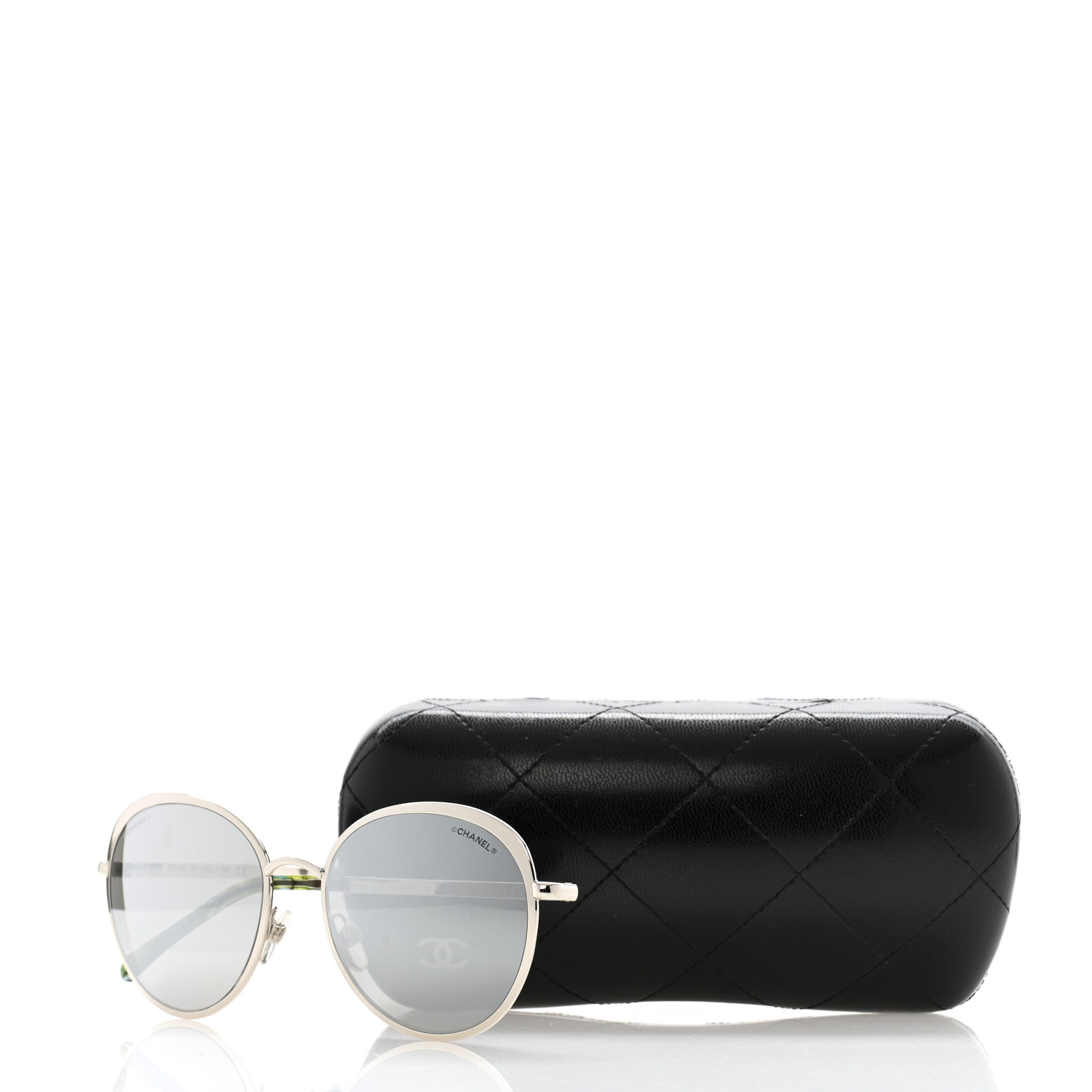 CHANEL サングラス 4206 メタル オーバル リフレクター グリーン CHANEL サングラス 4206 メタル オーバル リフレクター グリーン