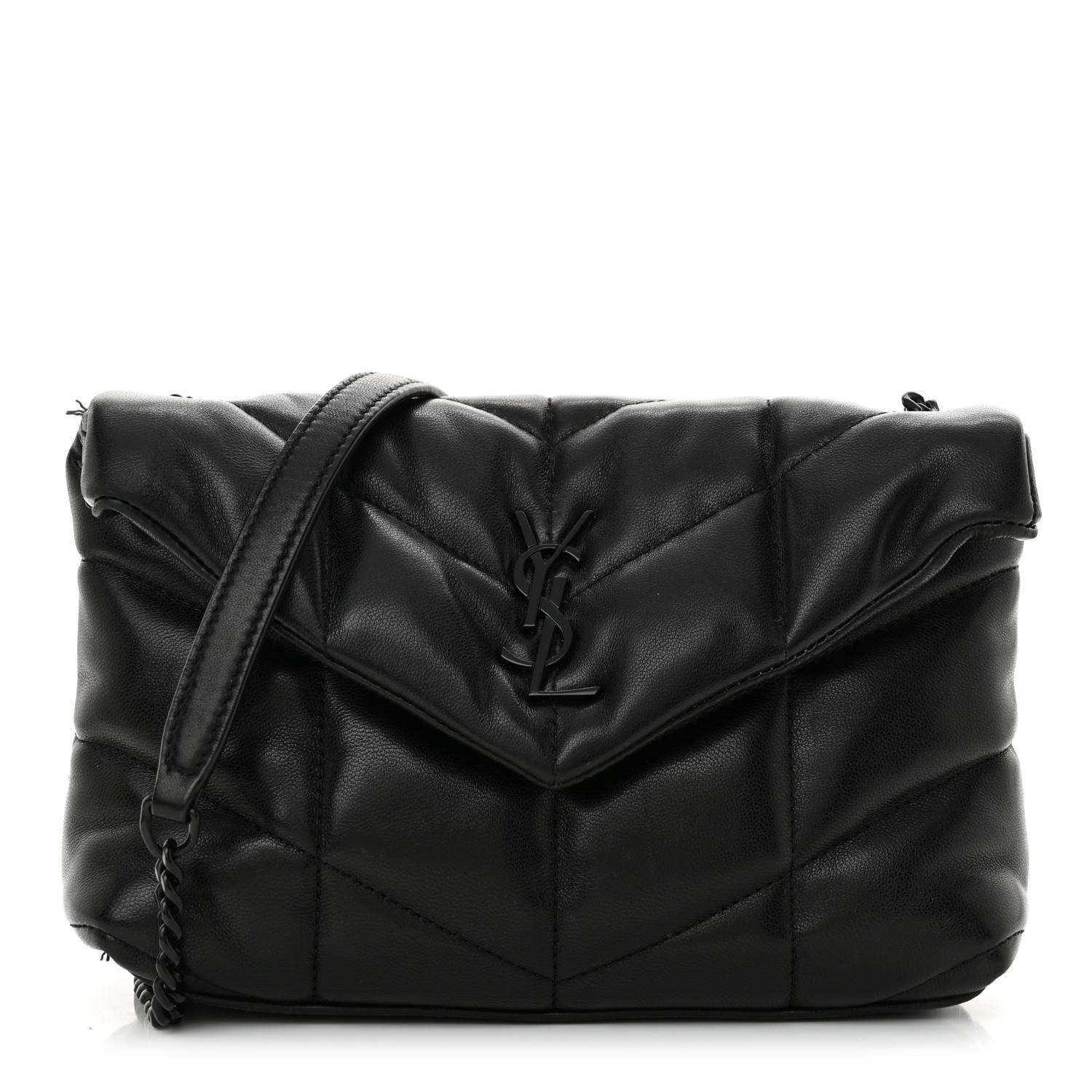 ファッション雑貨・小物その他 Saint Laurent 803716 Y9956 SAINT LAURENT Lambskin Quilted Toy Loulou Puffer Monogram