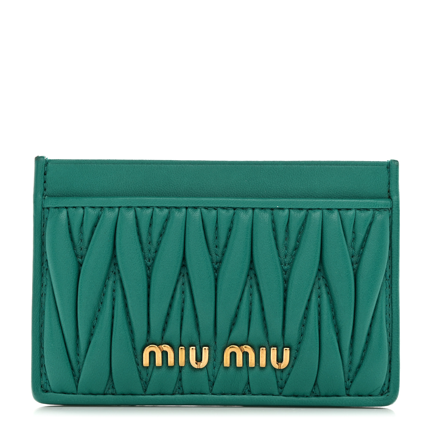 人気 ☆MIU MIU☆ MATELASSE NAPPA LEATHER CARD HOLDER Miu Miu Matelassé Nappa Leather Card Holder | Saks Fifth Avenue