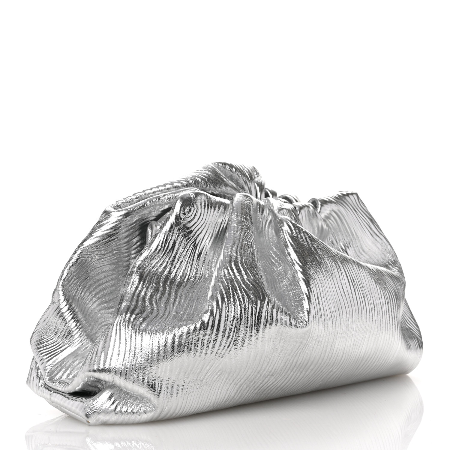 BOTTEGA VENETA フリンシホチハック 630363VCP40 3612 BOTTEGA VENETA Metallic Bark Calfskin Embossed The Pouch
