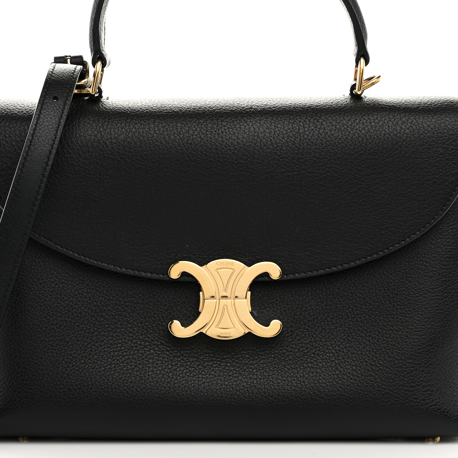 CELINE Supple Calfskin Medium Nino Black 1670584 | FASHIONPHILE