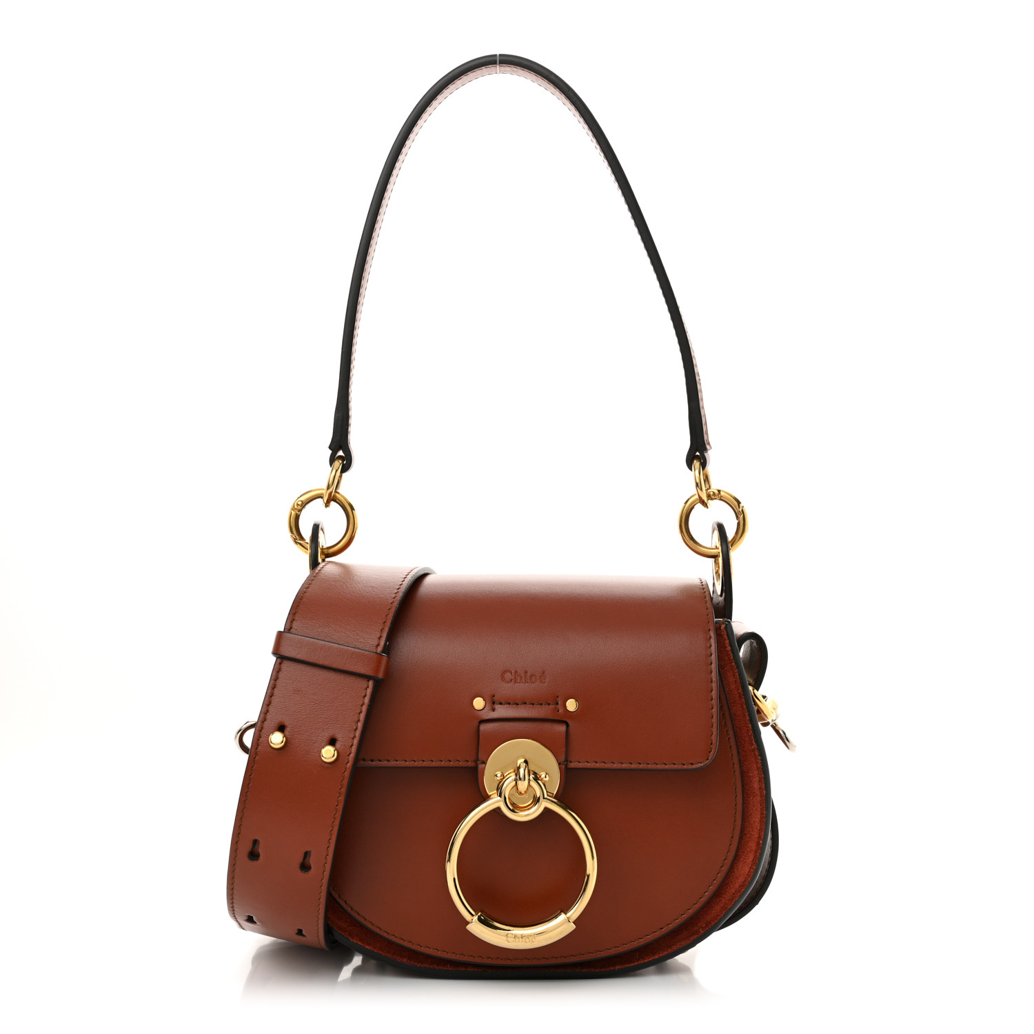 ◆Chloe NEW◆スモールレザー Tess サドルバッグ/sepia brown◆ CHLOE Calfskin Small Tess Bag Sepia Brown 1670712 | FASHIONPHILE