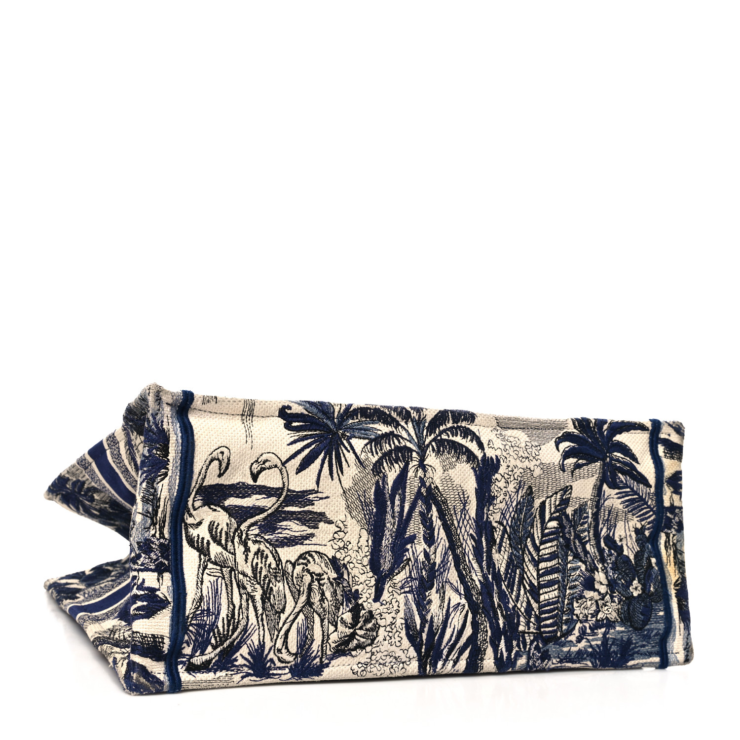 CHRISTIAN DIOR Canvas Embroidered Large Palm Tree Toile De