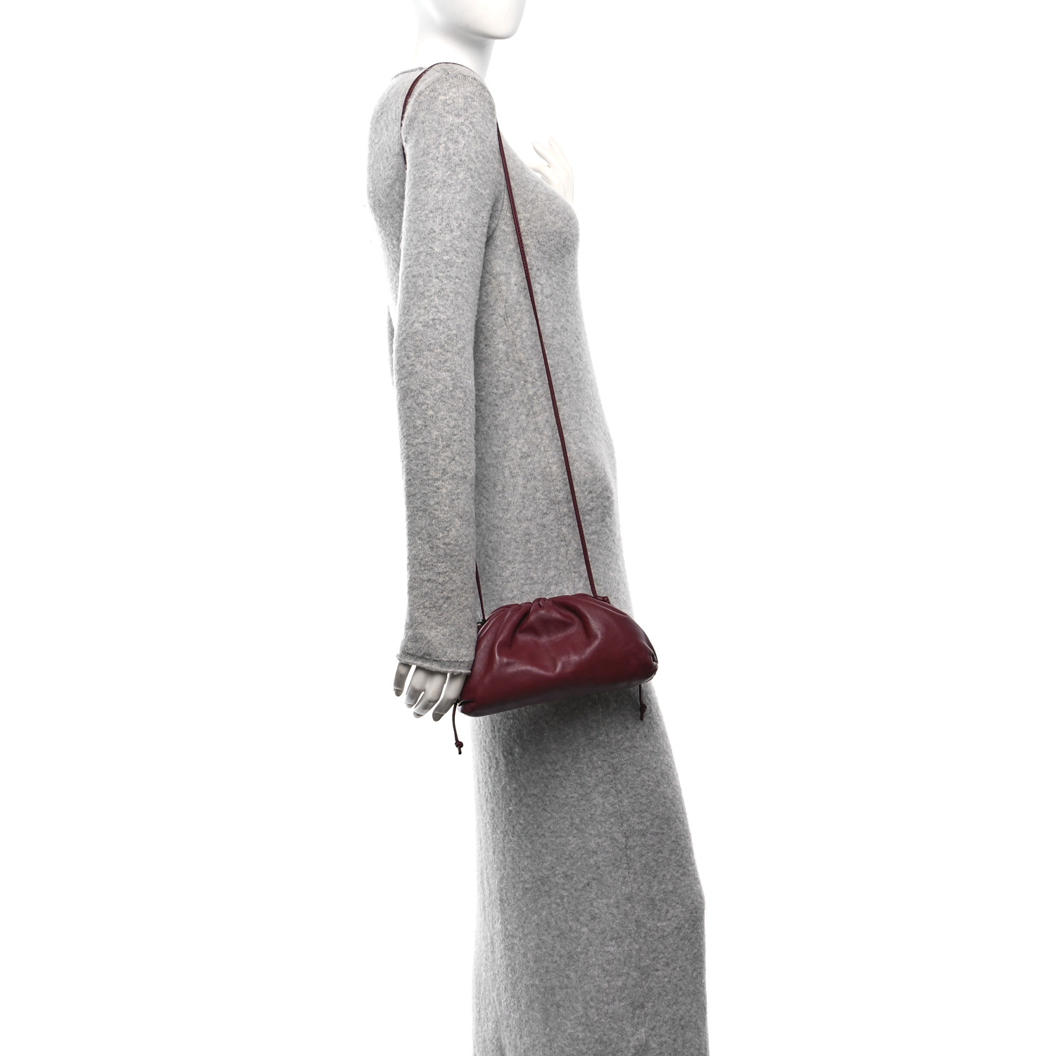 hidehidehide 　Bottega Veneta Bottega Veneta - Bordeaux Woven Leather Zip Card Case