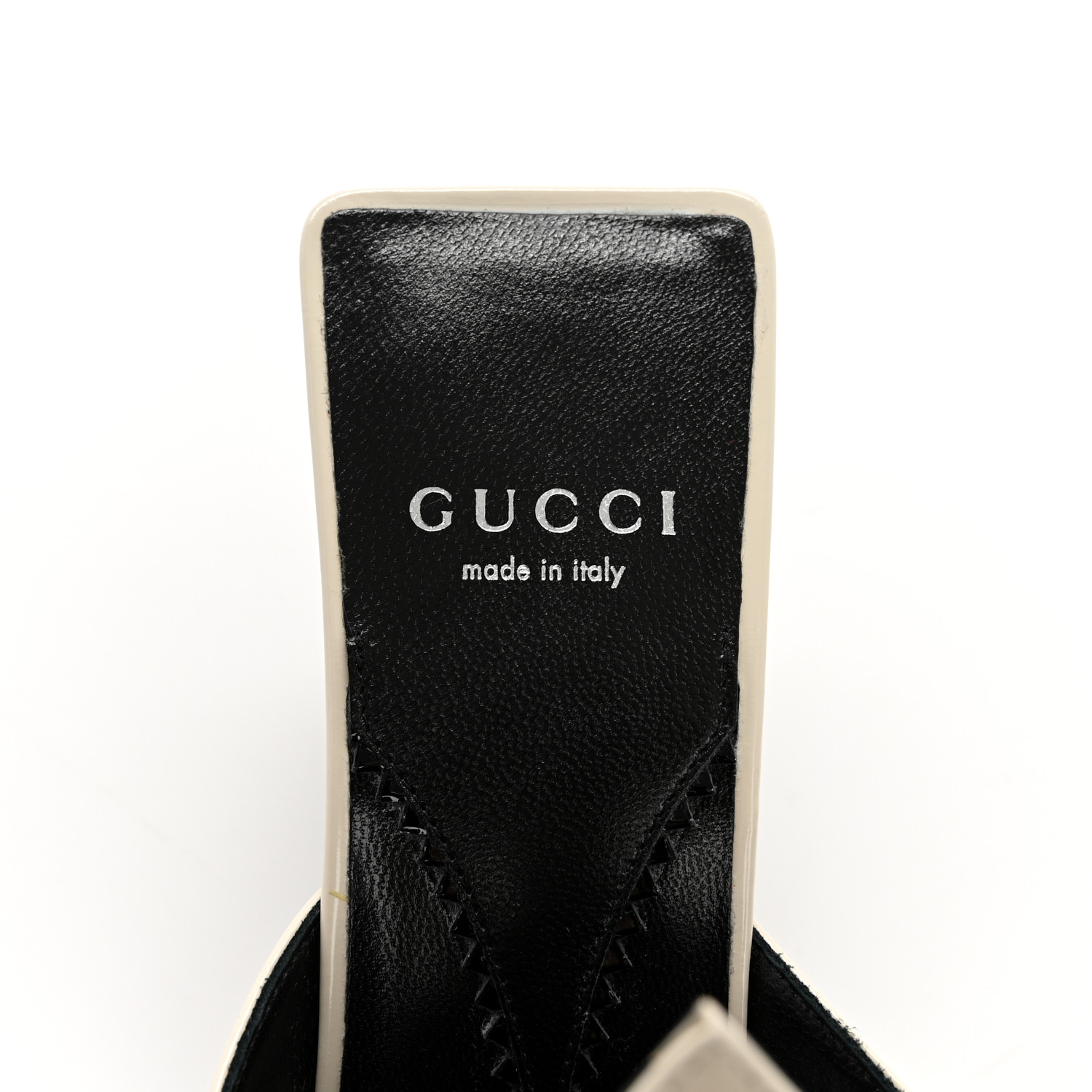 GUCCI Patent Mariame Horsebit 55mm Mule Slide Sandals 39.5