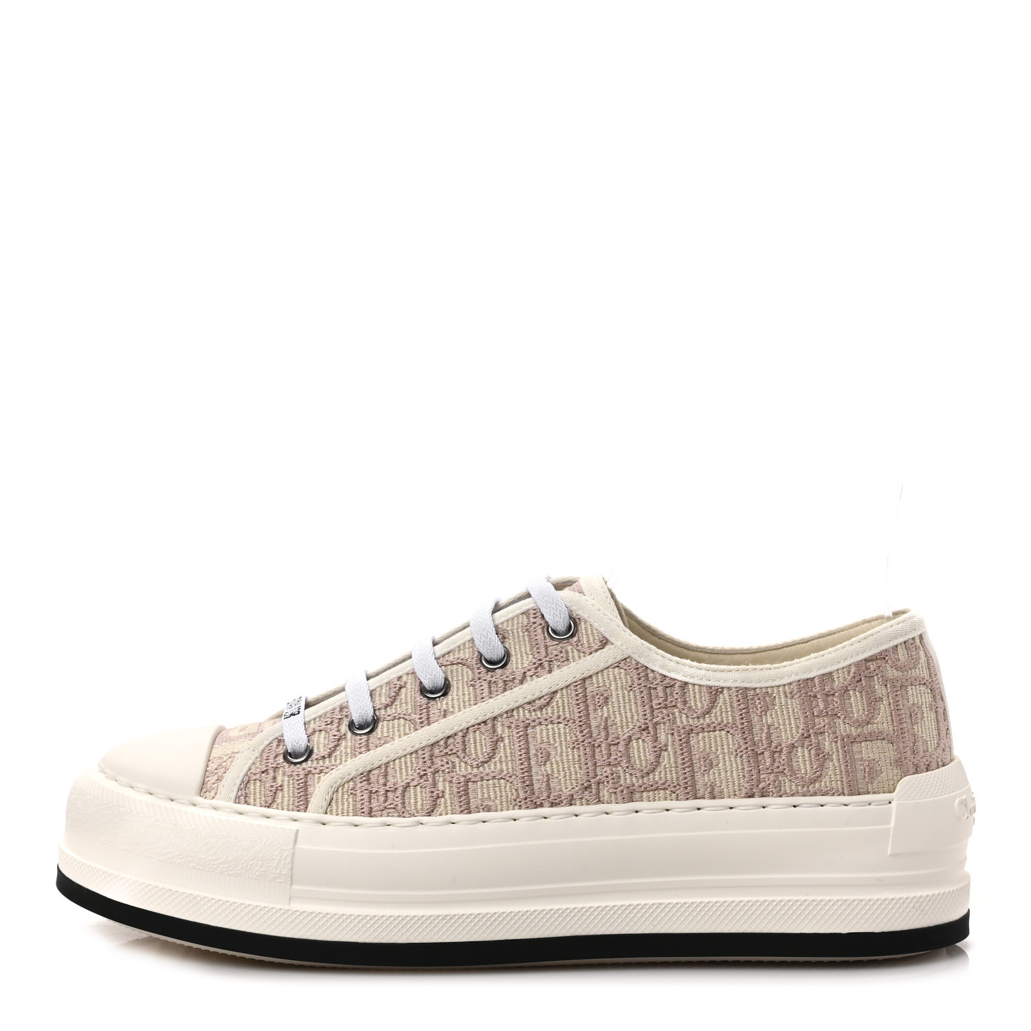 CHRISTIAN DIOR Canvas Oblique Walk'N'Dior Low Top Sneakers