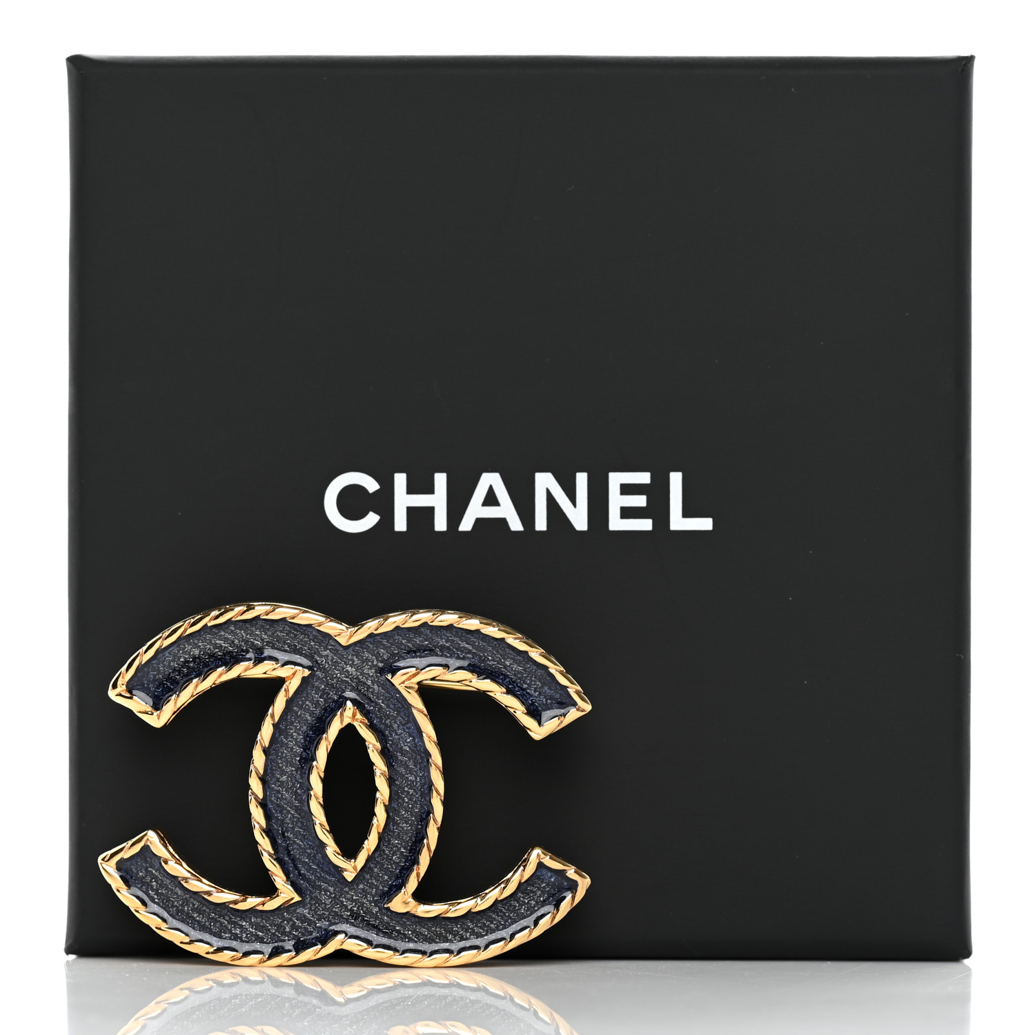 CHANEL150ML daishin CHANEL Resin Icon Manga Hat Brooch Pink White Gold 1678211