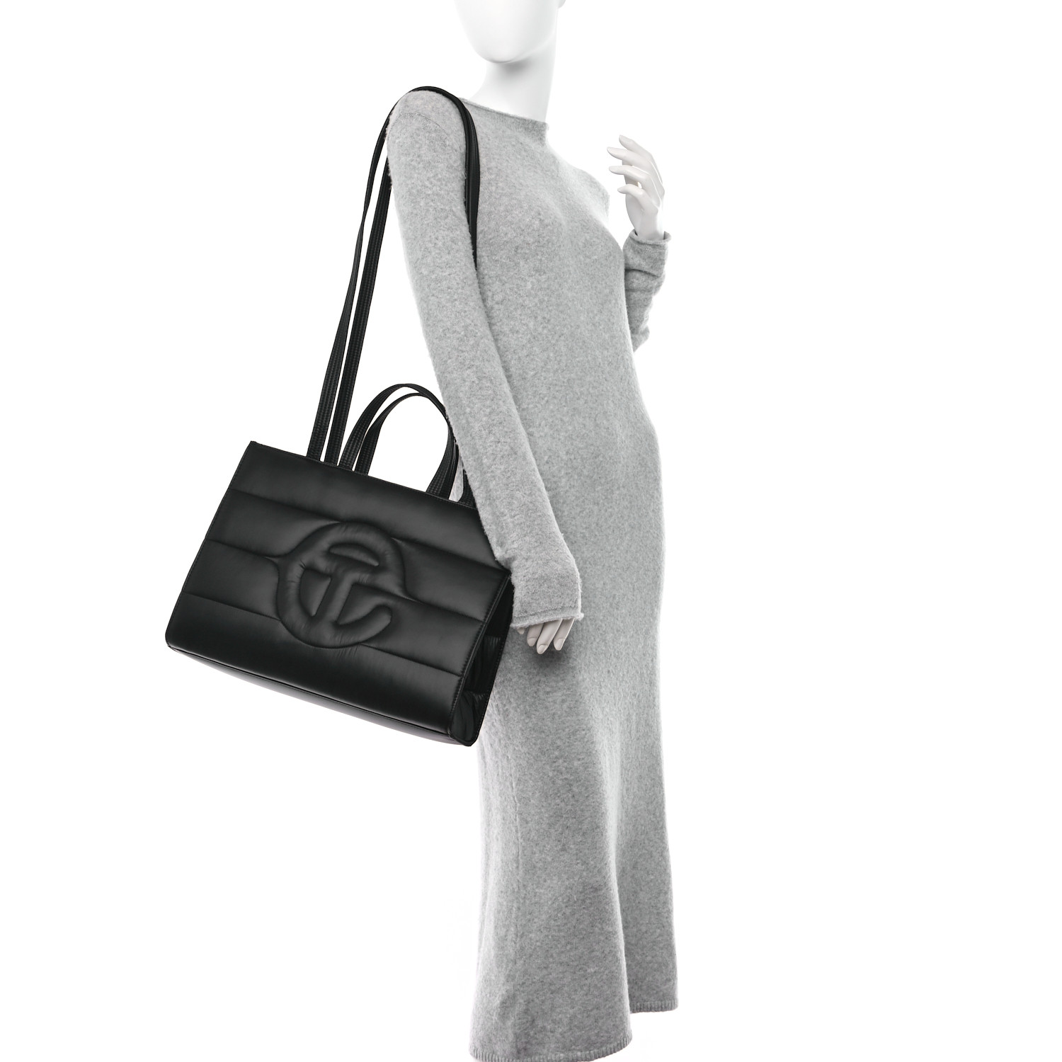 大人気★Telfar Shopping Bag Small Puff Black ナイロン製 Small Puff Shopper - Black