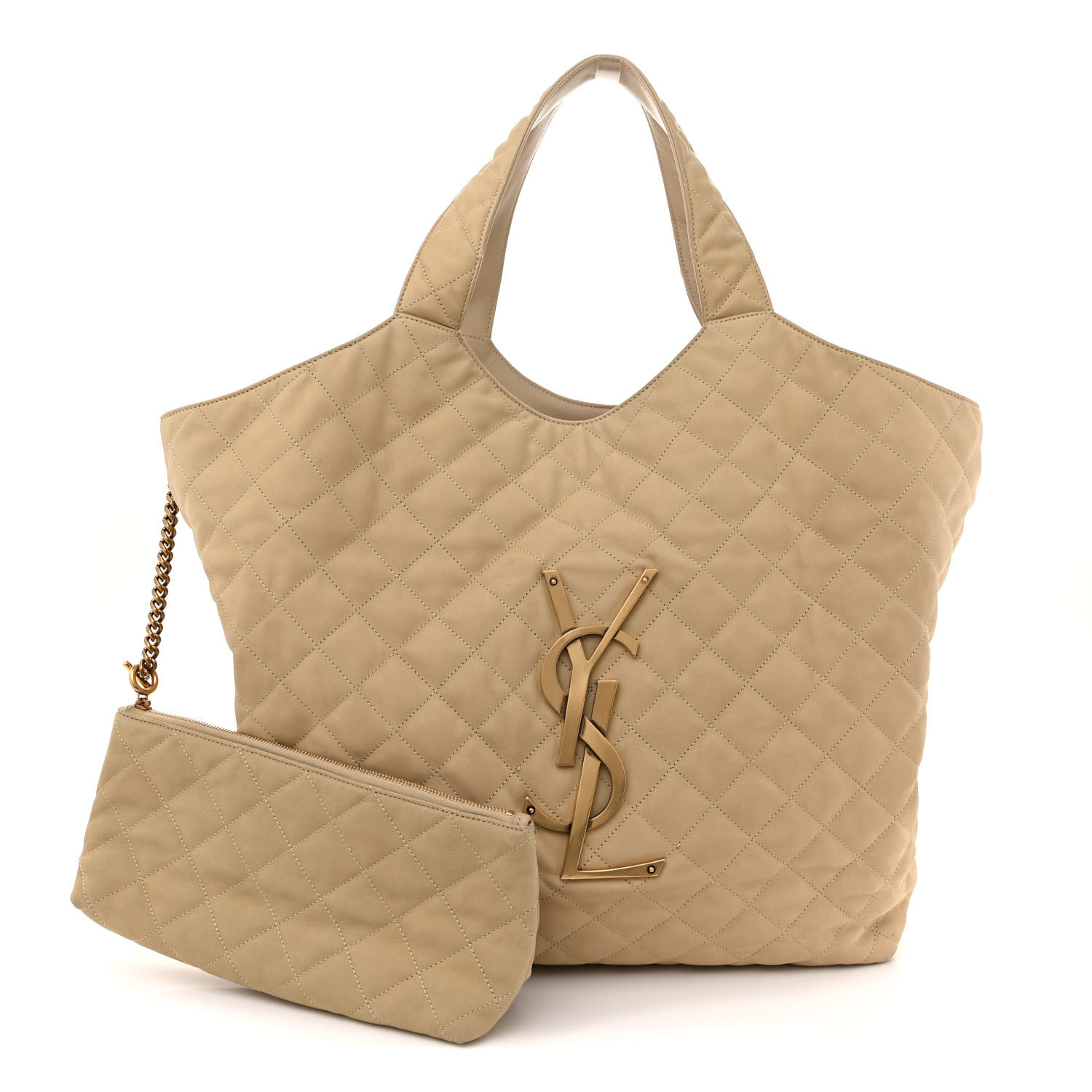 トートバッグ Saint Laurent Caramel Suede Amalia Shopping Bag SAINT LAURENT Amalia embellished suede shoulder bag | NET-A