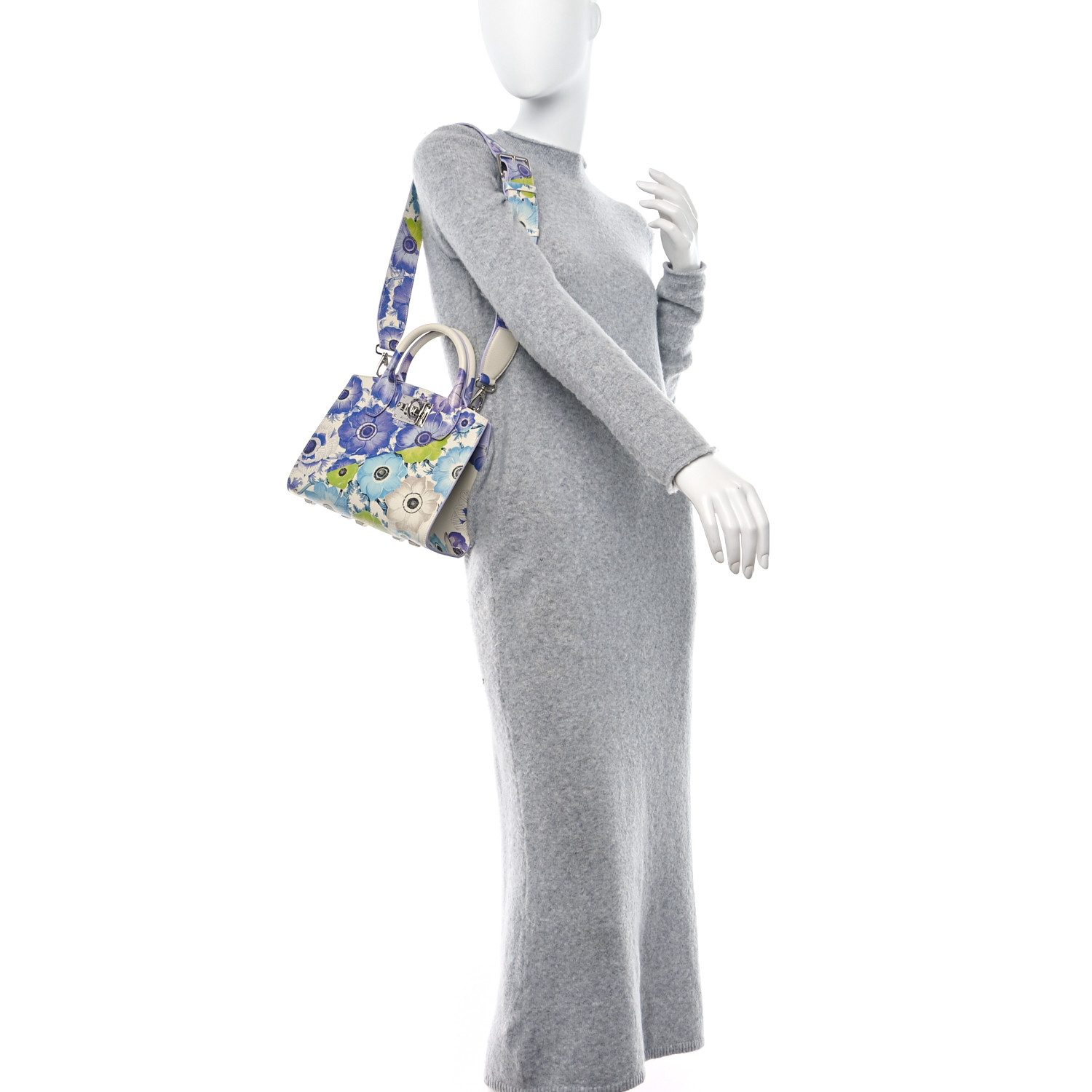 SALVATORE FERRAGAMO Calfskin Floral Print Small The Studio