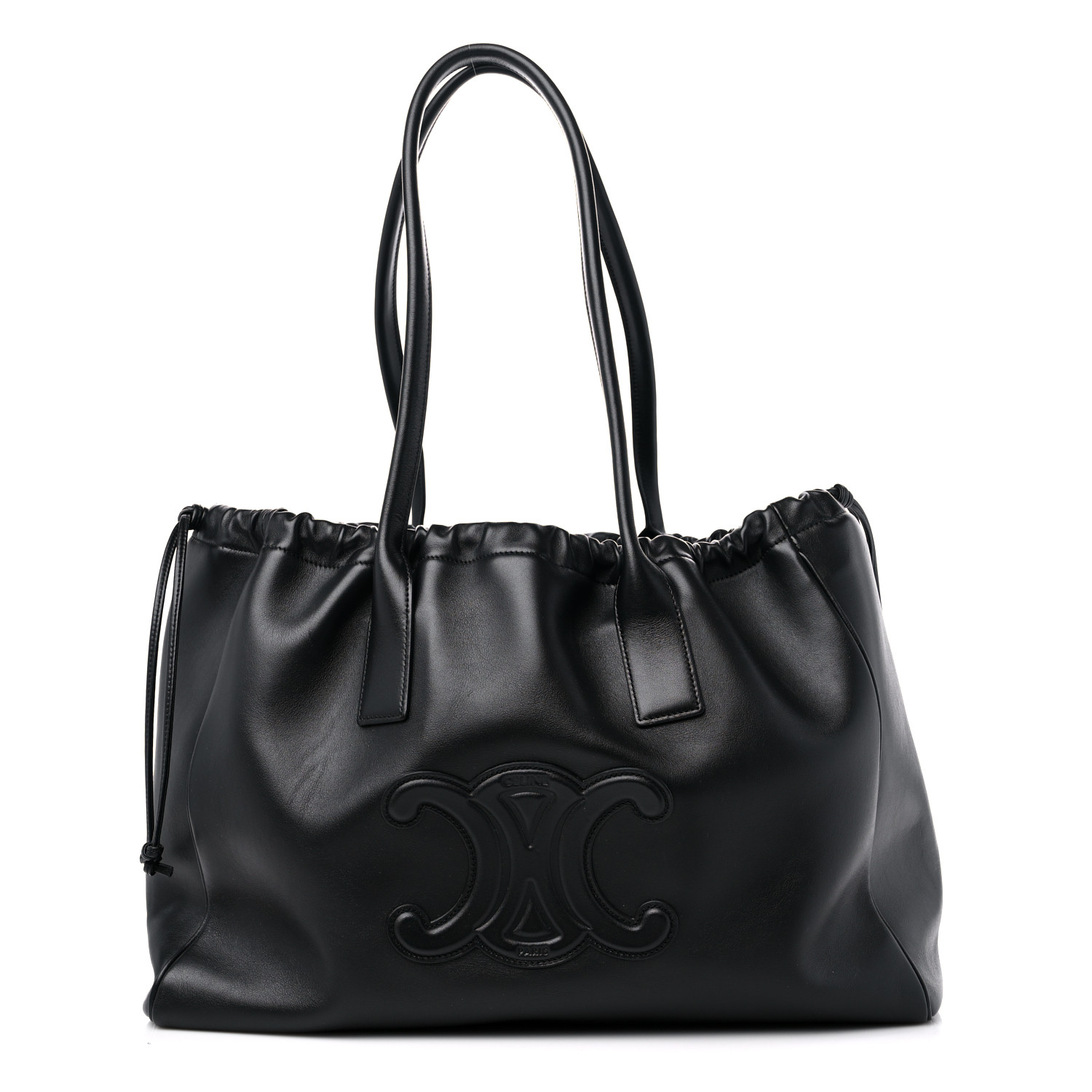 cabas drawstring cuir triomphe in Smooth Calfskin