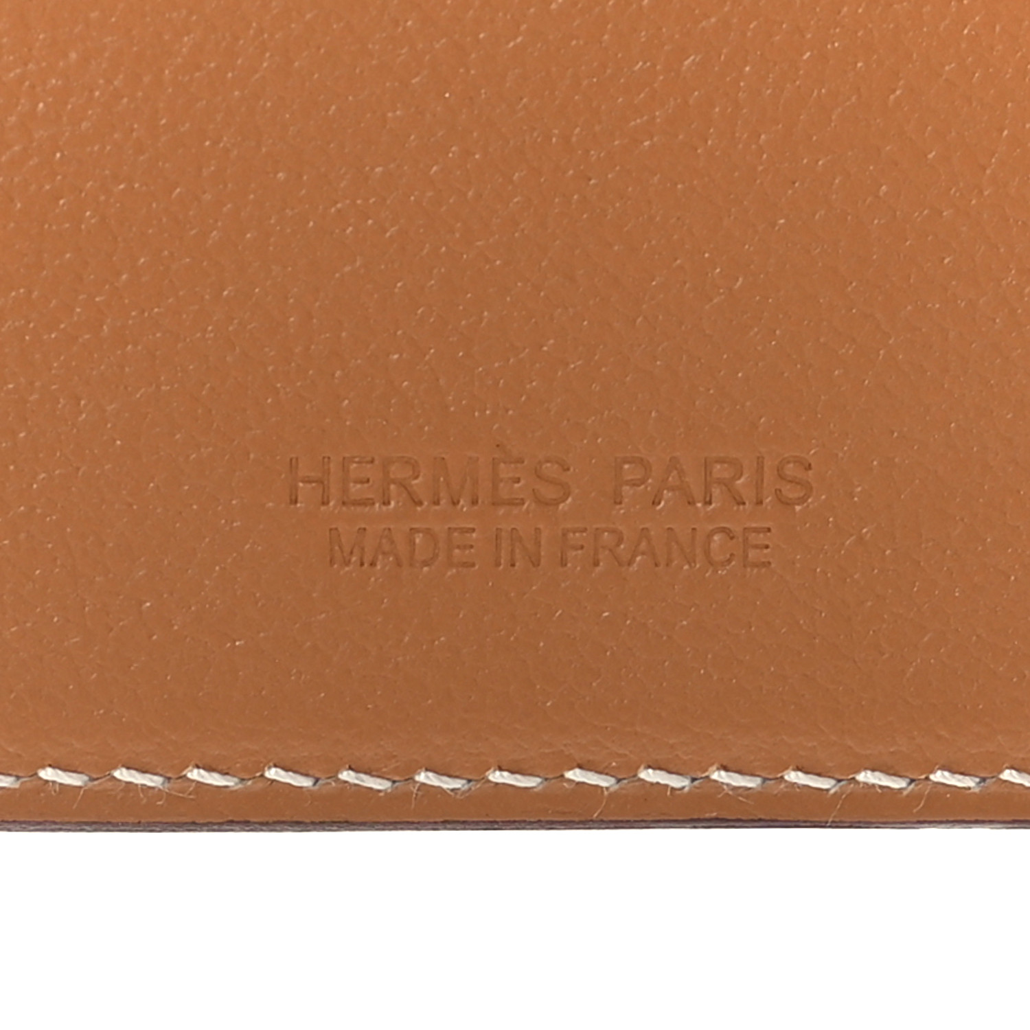 HERMES Swift Stitched Cheval MagSafe Card Holder Gold