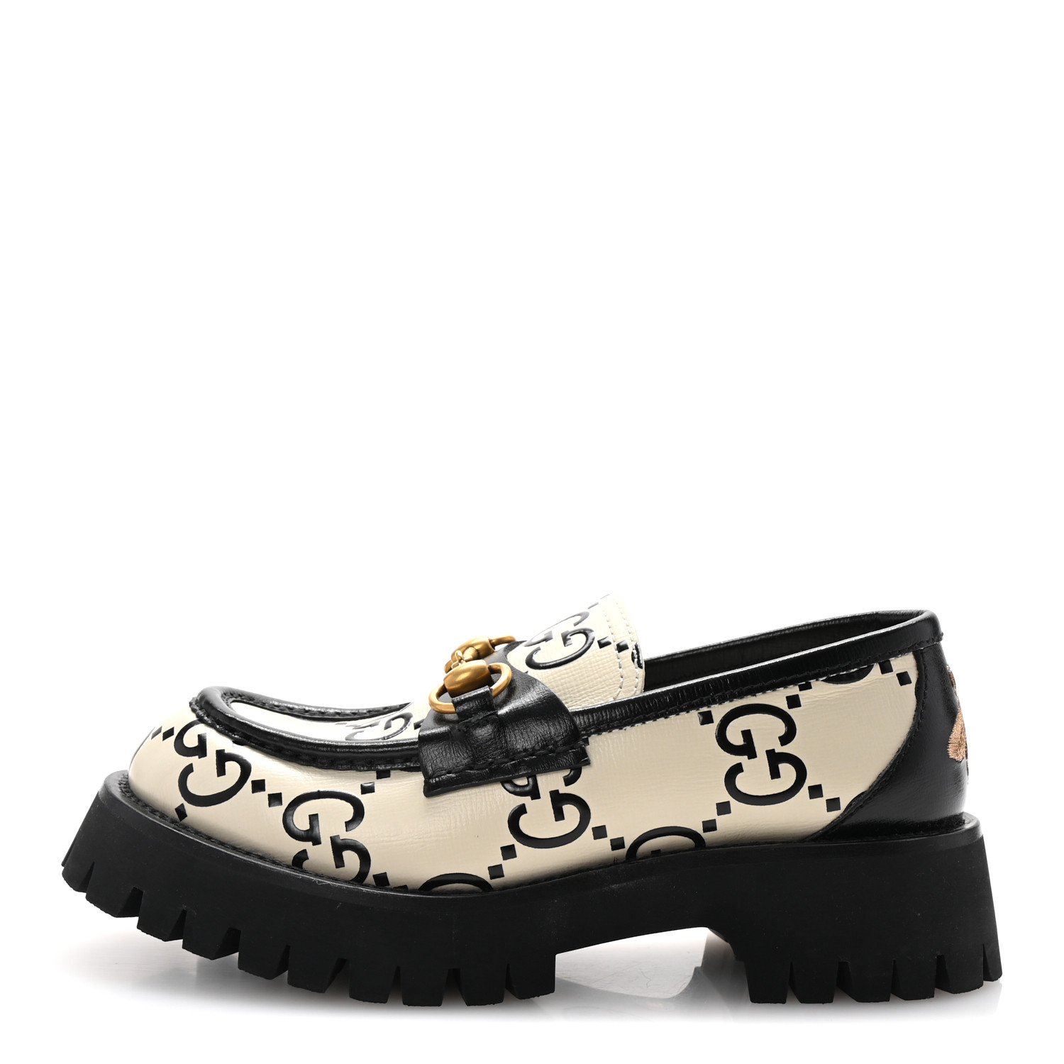 GUCCI Azalea Calfskin GG Monogram Bi-Color Debossed Womens