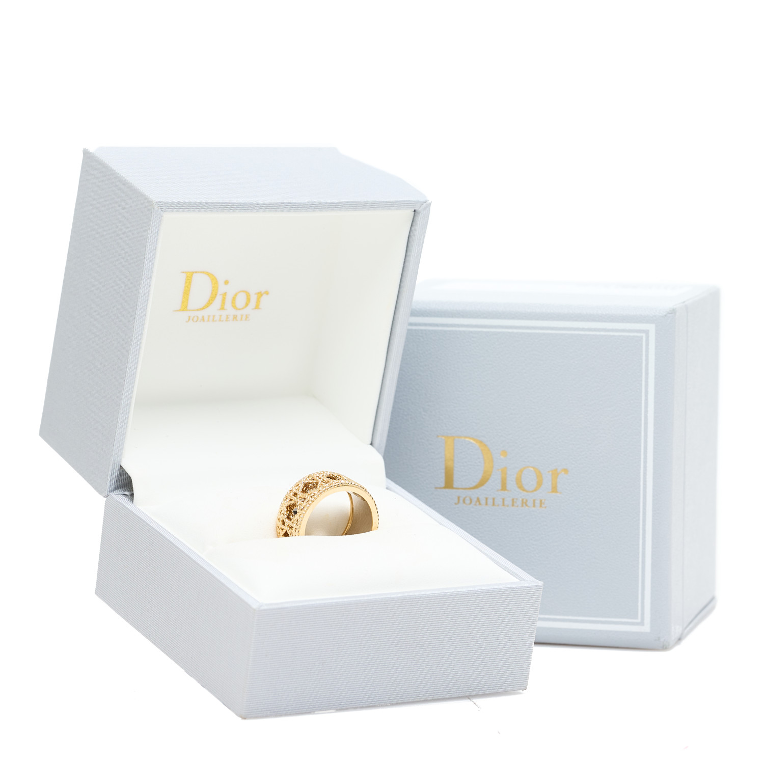 dior リング　M size Dior Size M CD and Star Ring Crystal Gold Tone