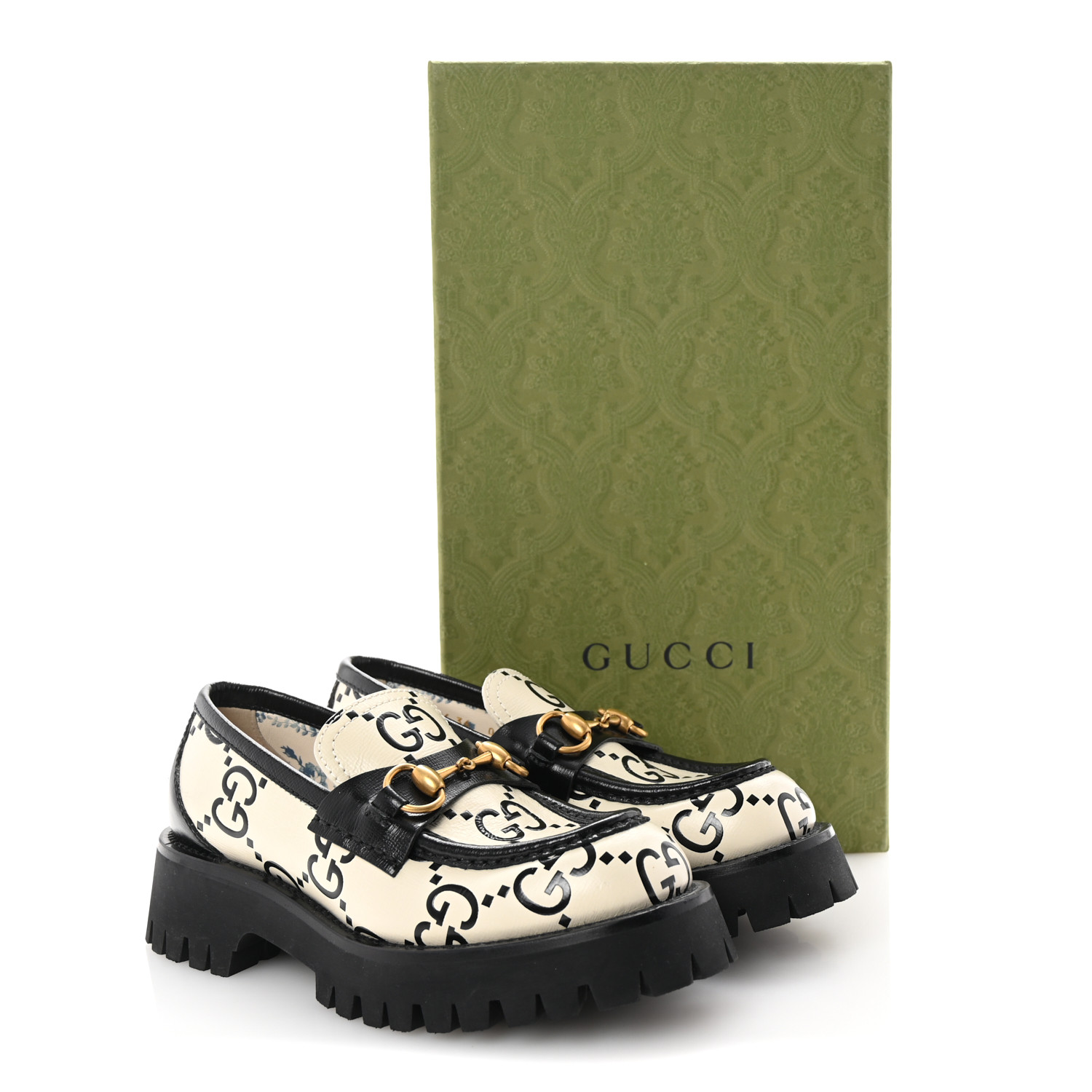 その他 GUCCI GUCCI Azalea Calfskin GG Monogram Bi-Color Debossed Womens