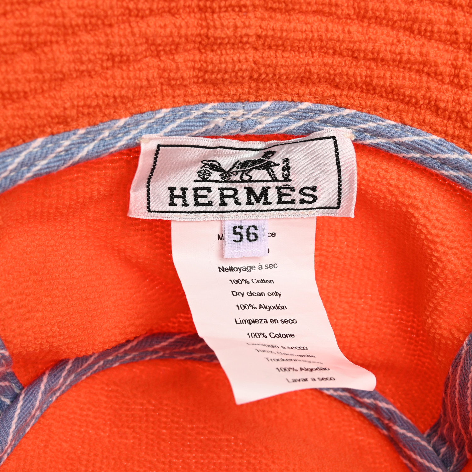 Hermes デニムバケハ HERMES エルメス デニムバケットハット Bランク. : 質屋さのや