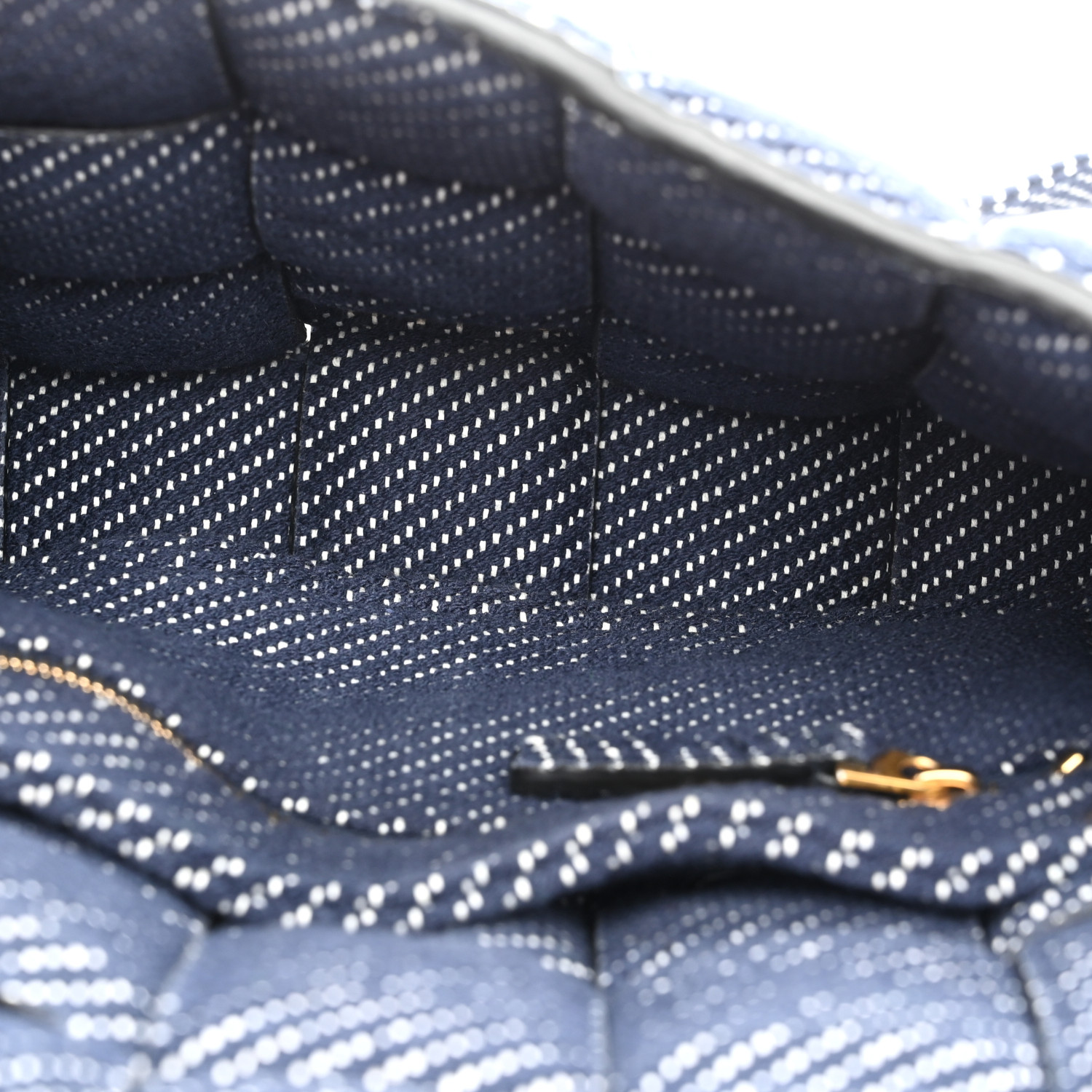 BOTTEGA VENETA Denim Maxi Intrecciato Padded Cassette High