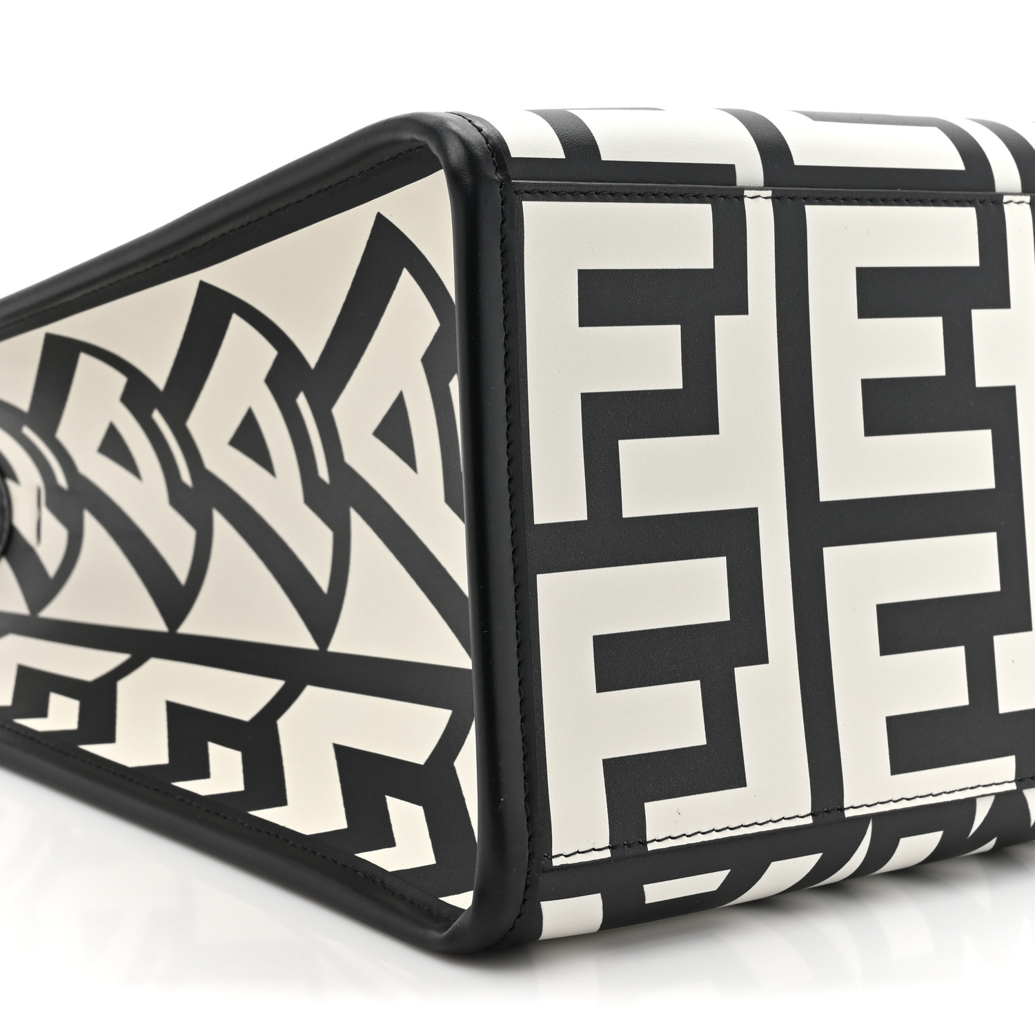 FENDI X MARC JACOBS Vitello King Logo Print Medium Fendi