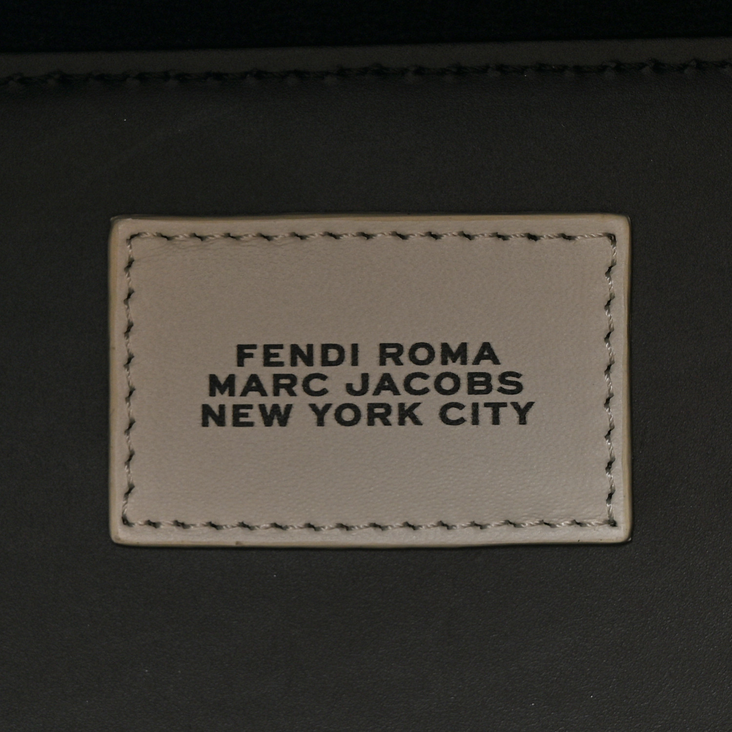 FENDI X MARC JACOBS Vitello King Logo Print Medium Fendi