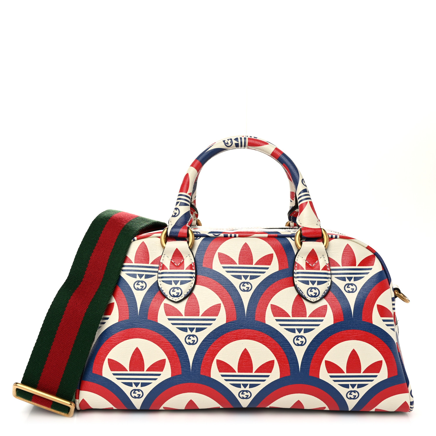 GUCCI X ADIDAS Shangai Calfskin Web Trefoil Interlocking G