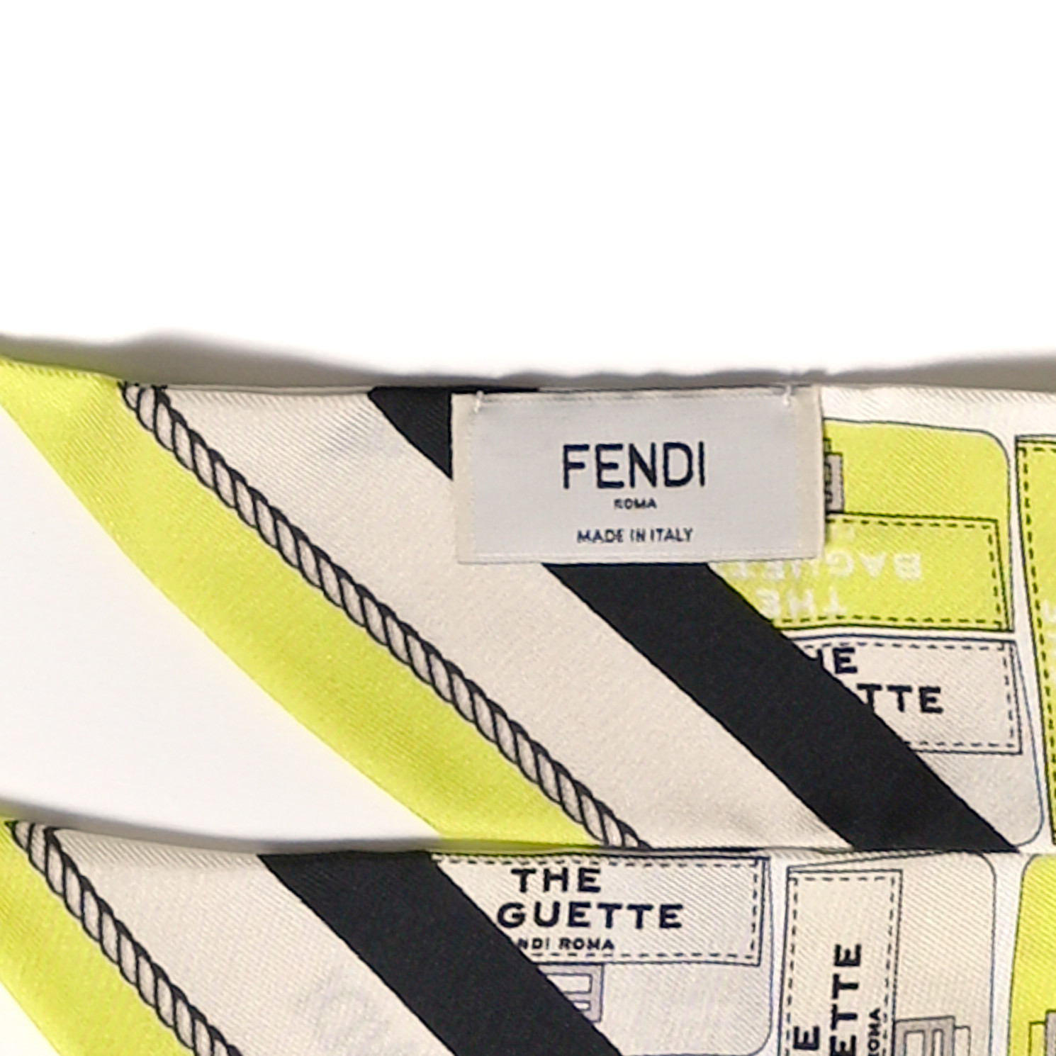 スカーフ FENDI BAGUETTE SCARF Fendi Baguette Print Silk Scarf Foulard Pink Dalia