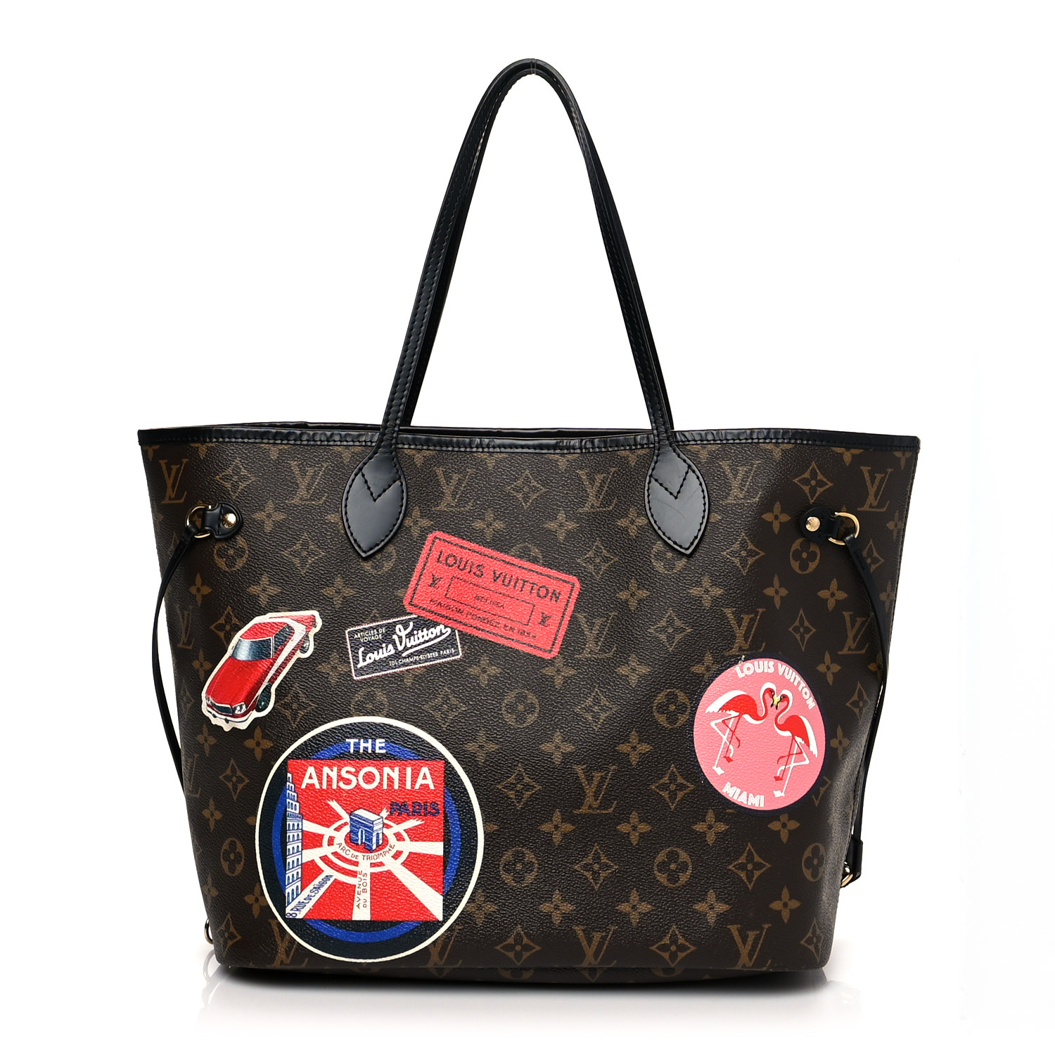LOUIS VUITTON Monogram My LV World Tour Neverfull MM 1058654