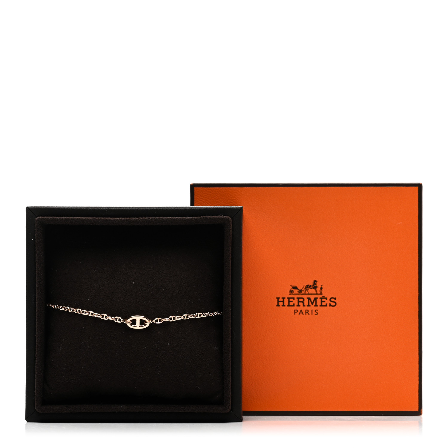 HERMES 18K Rose Gold TPM Farandole Bracelet ST 1590029