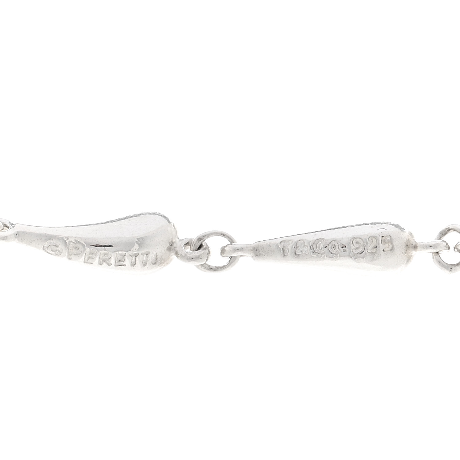 TIFFANY Sterling Silver Elsa Peretti Teardrop Pendant