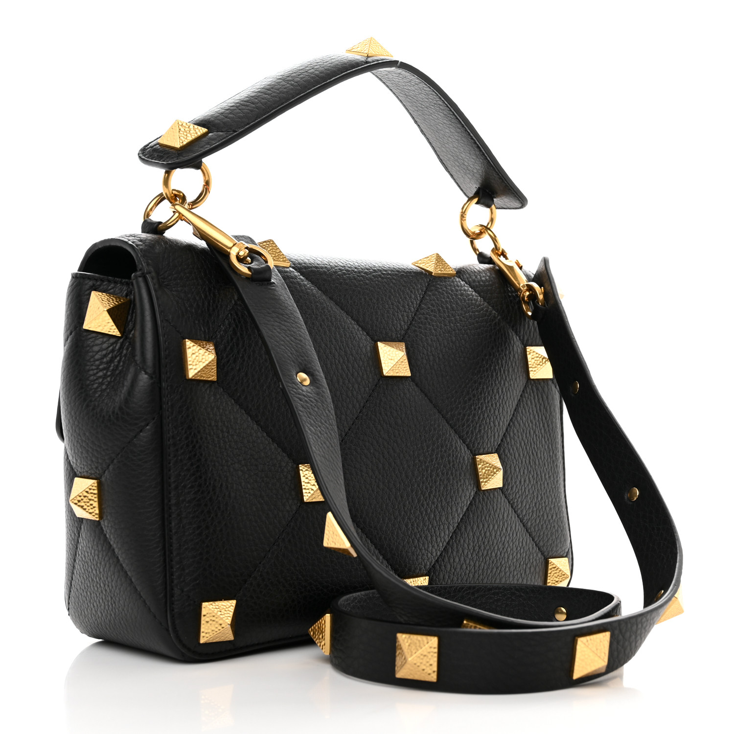 VALENTINO GARAVANI Grained Calfskin Large Roman Stud