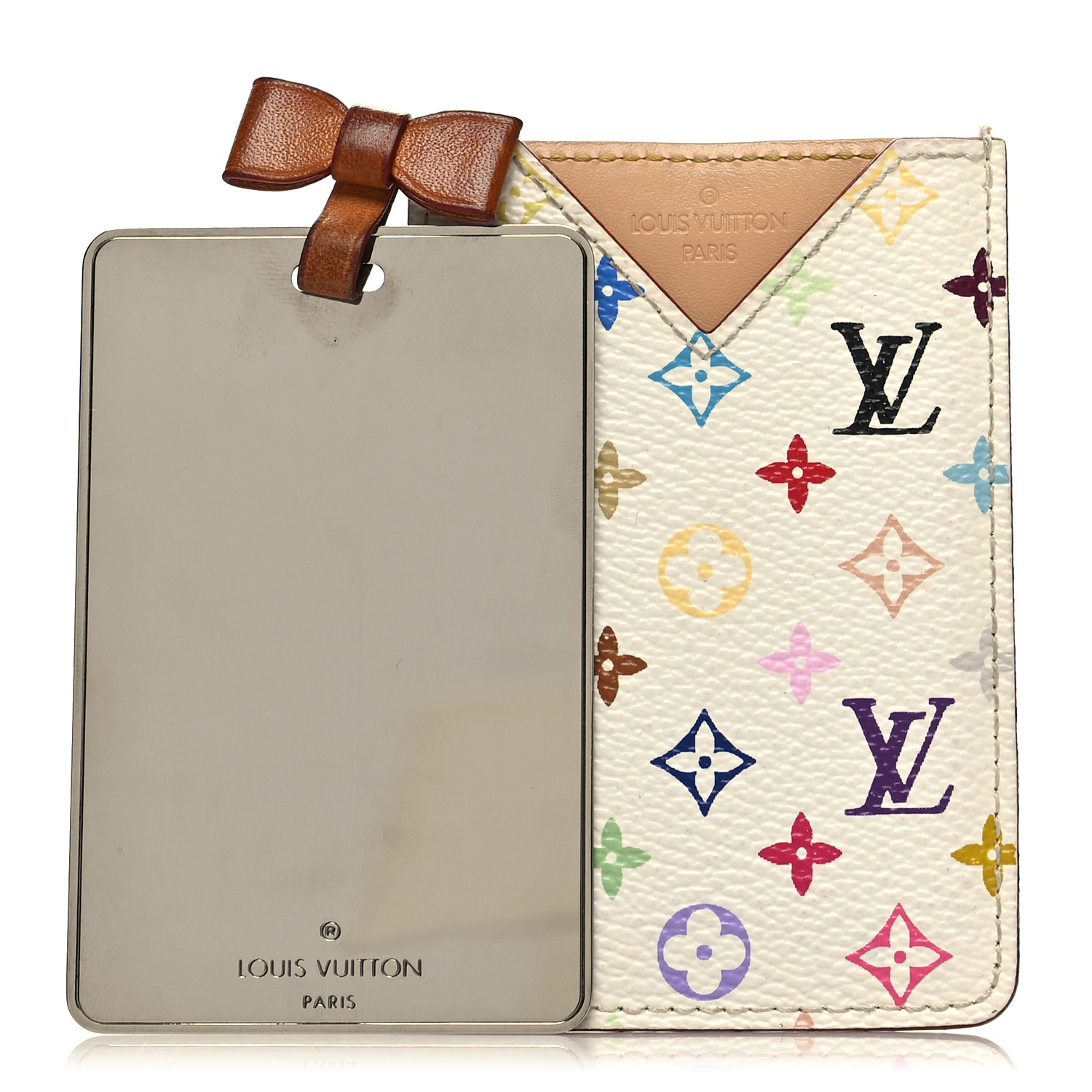 LOUIS VUITTON ミラーケース ホワイト・マルチカラー LOUIS VUITTON Monogram Multicolor Mirror and Case Pouch