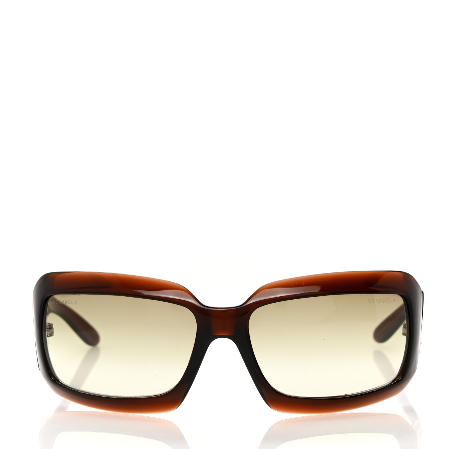 CHANEL Mother of Pearl Sunglasses 5076-H Brown 1427954