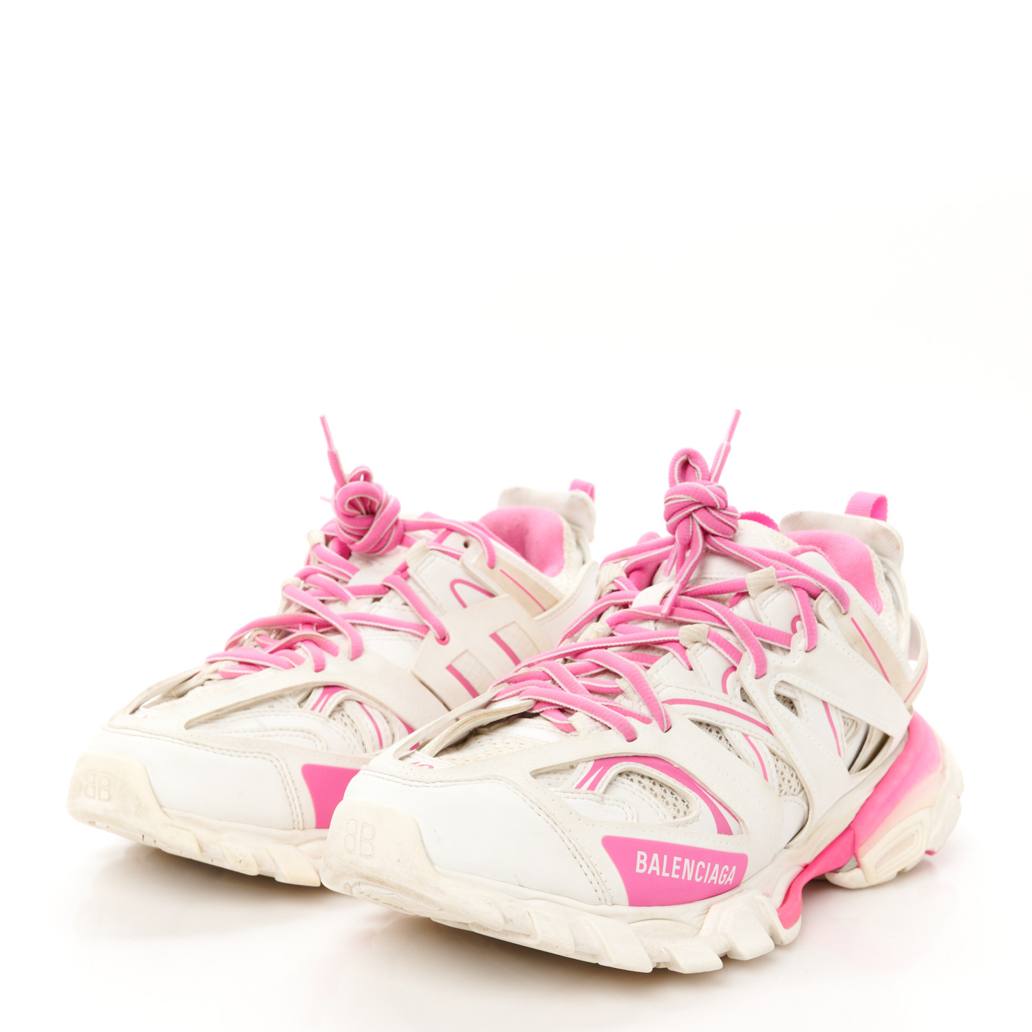 BALENCIAGA Mesh Rubber Bi-Color Womens Track Sneakers 40