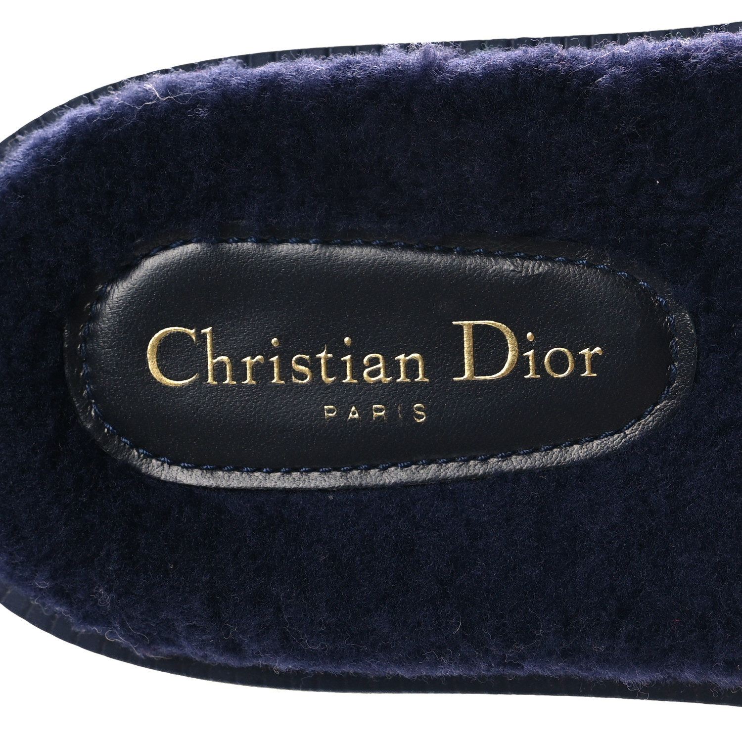 Dior｜FASHION PROPS (B1760WOMCM 307) CHRISTIAN DIOR Shearling Canvas Lurex Embroidered Dway 10mm