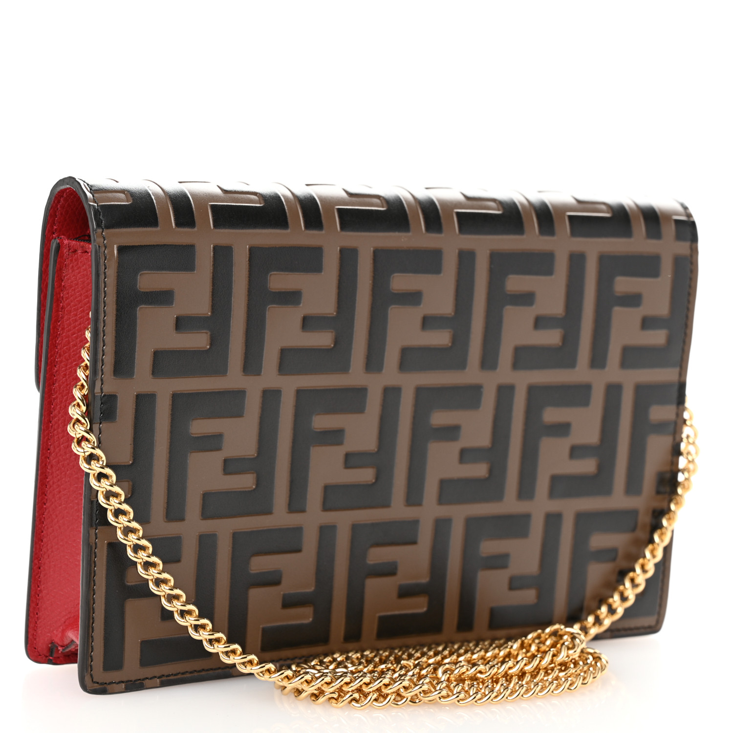 FENDI Vitello Cruise F is Fendi FF 1974 Embossed Medium