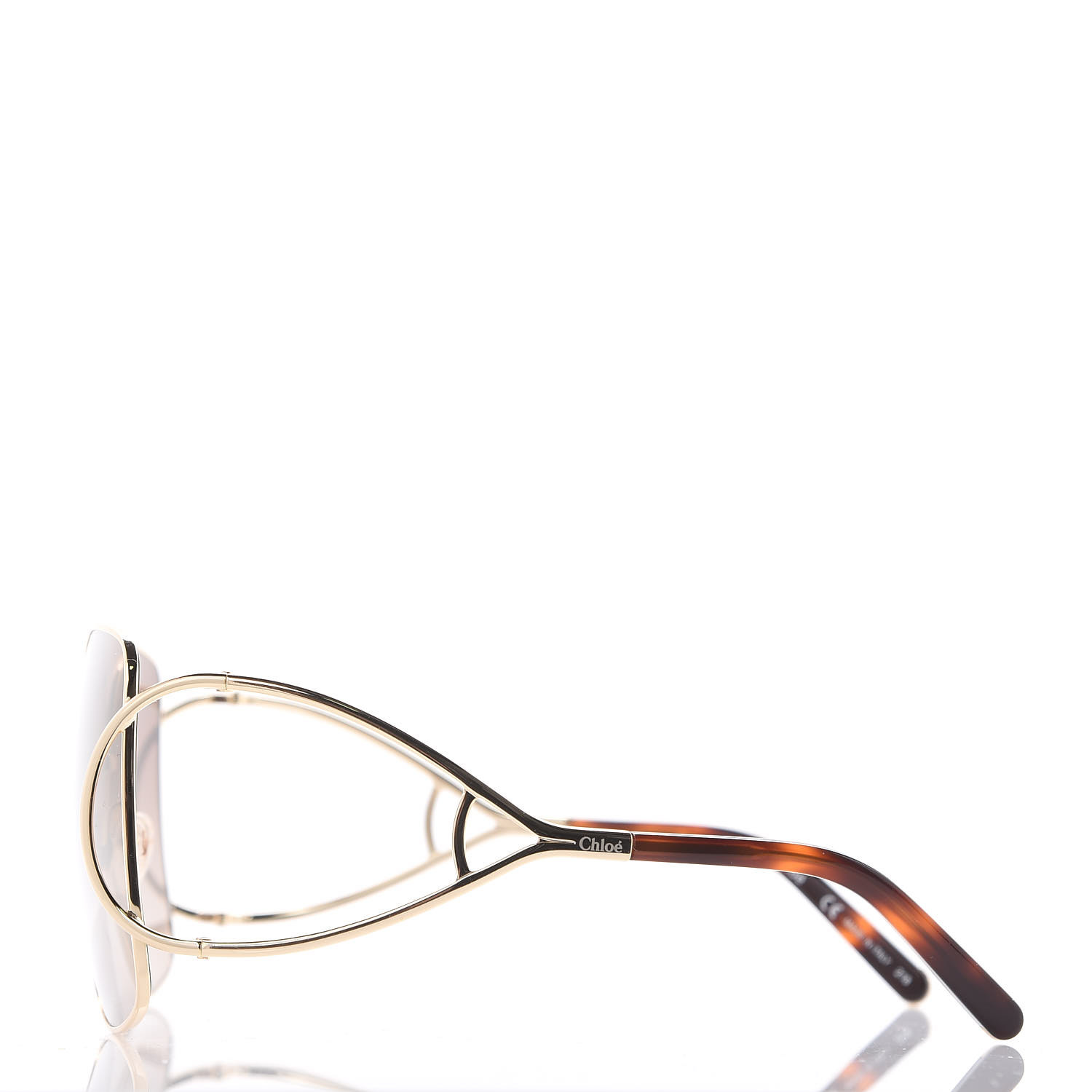 CHLOE Jackson Oversized Square Sunglasses CE135S Gold 449387