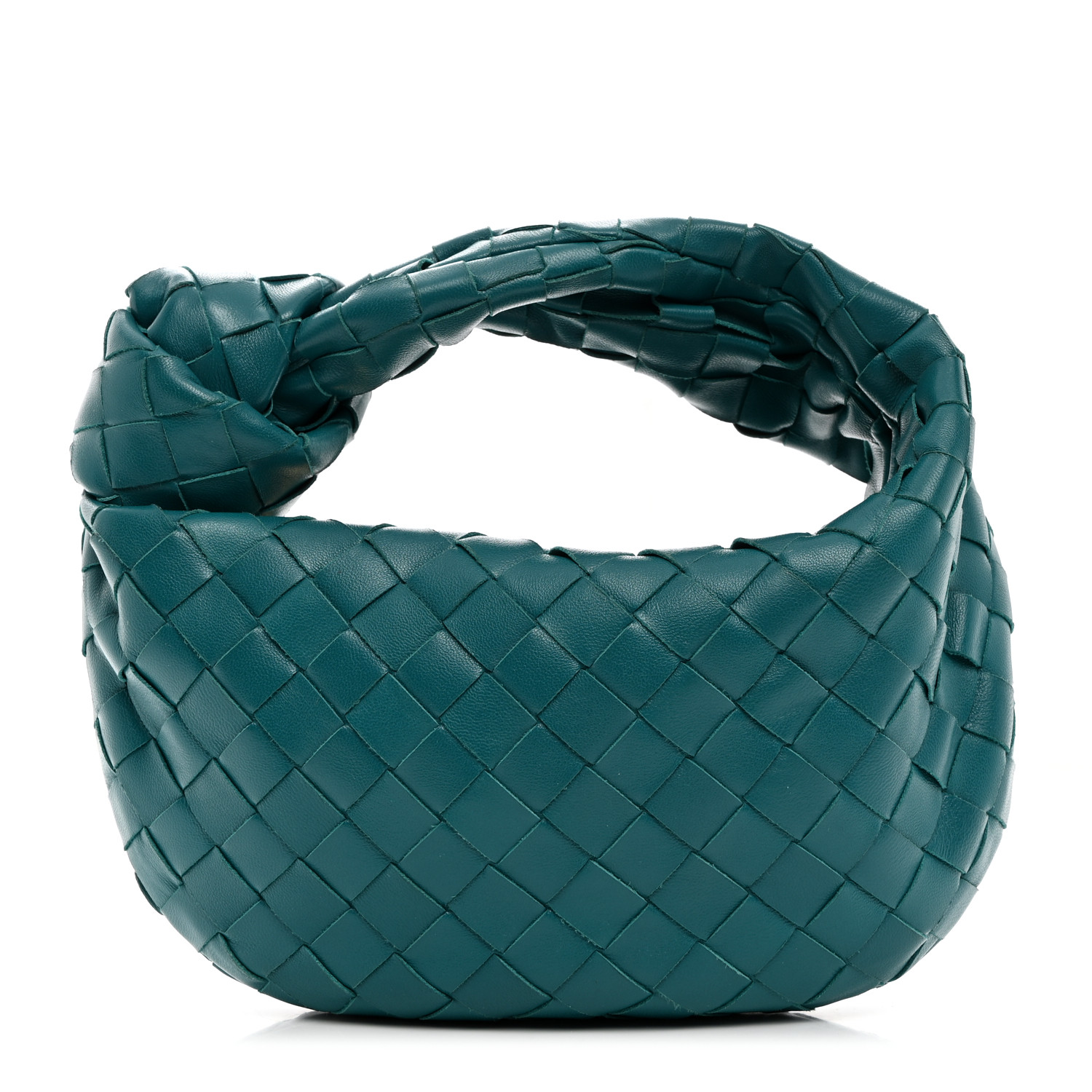 ハンドバッグ MINI JODIE LEATHER HANDBAG WITH INTRECCIATO MOTIF Bottega Veneta Mini Jodie Intrecciato Leather Top Handle Bag