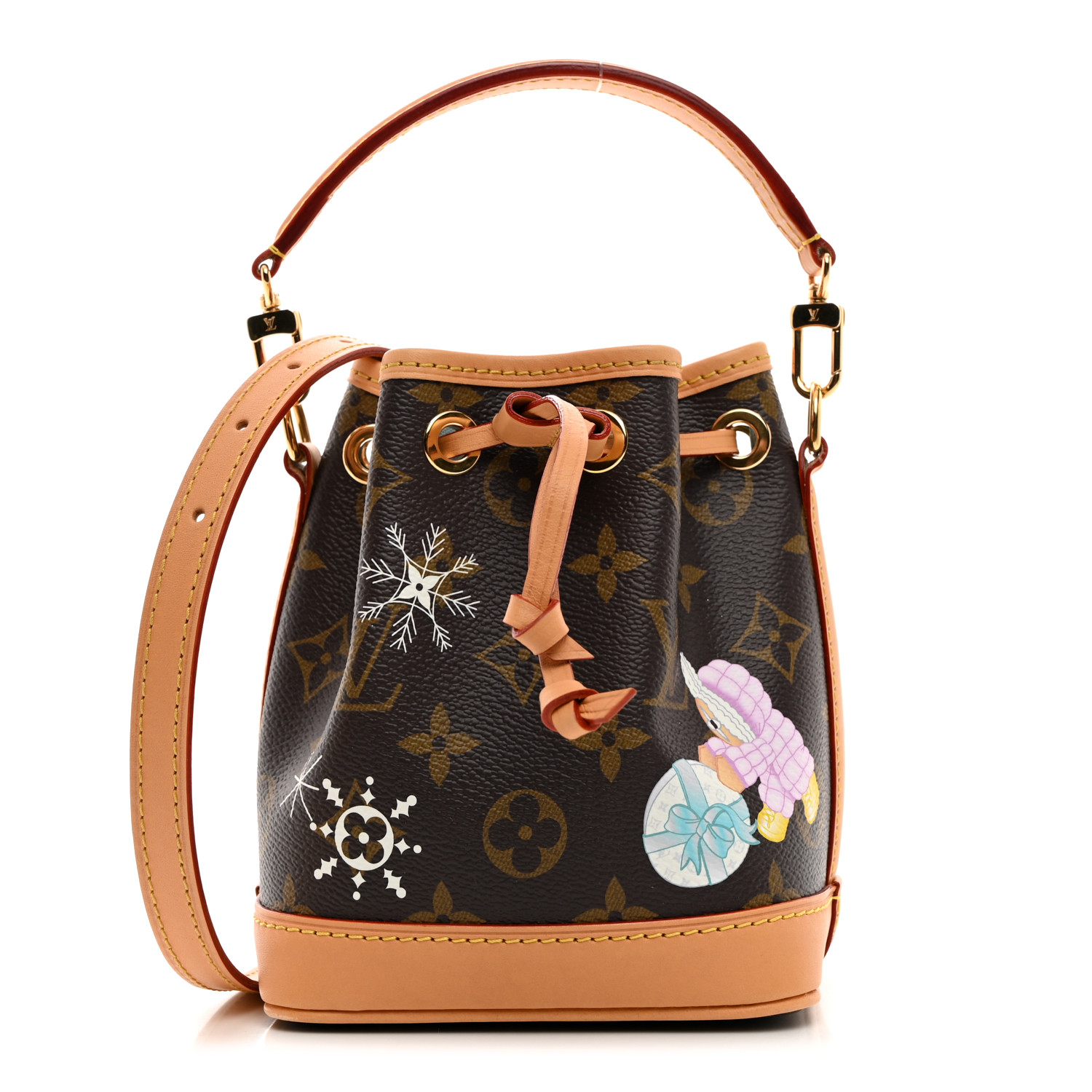 【Louis Vuitton】2Way Nano Noe Bag・中古 LOUIS VUITTON Monogram Vivienne Nano Noe Azur Frost 1579721