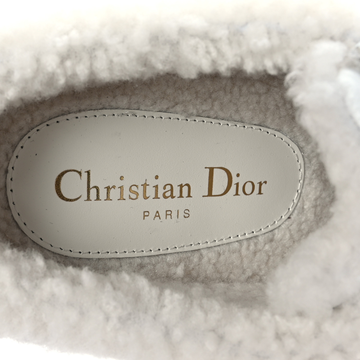CHRISTIAN DIOR Calfskin Sherpa Womens Walk'n' Dior Star