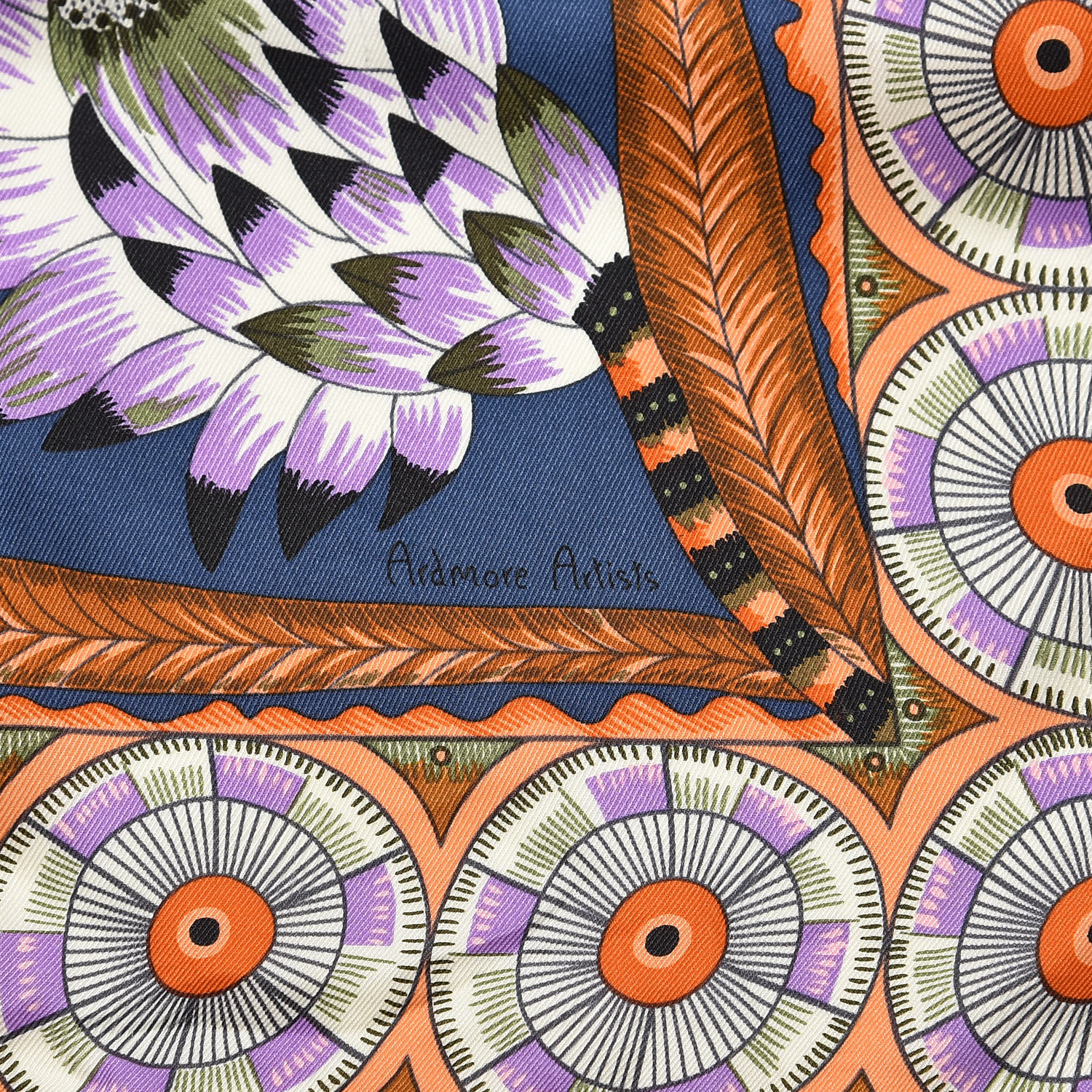 HERMES Silk Savana Dance Scarf 70 394903 | FASHIONPHILE