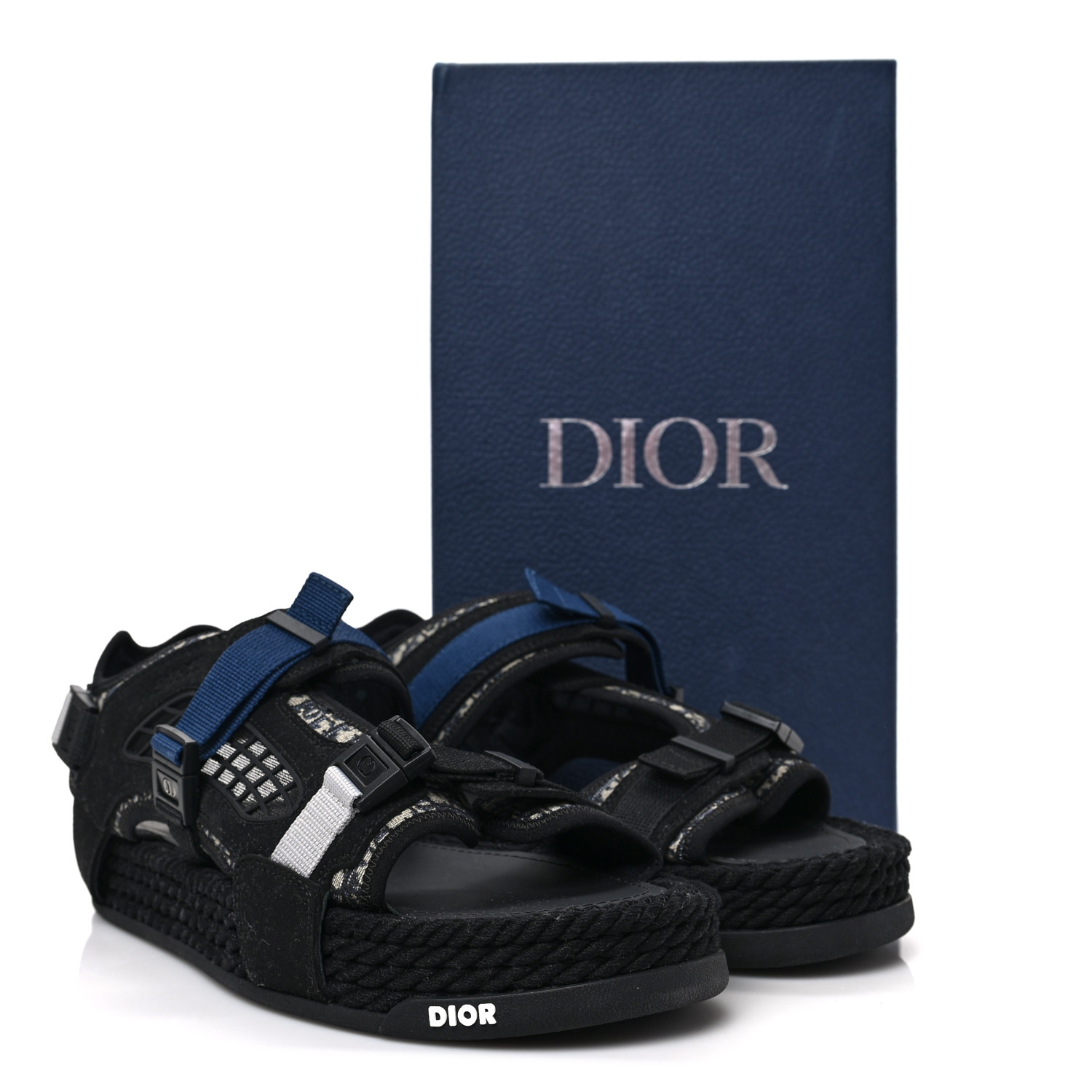 CHRISTIAN DIOR Technical Fabric Oblique Mens Atlas Sandals