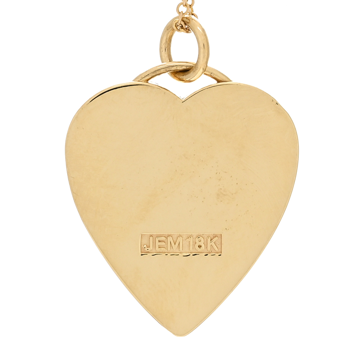 JENNIFER MEYER 18K Yellow Gold Diamond Turquoise Heart