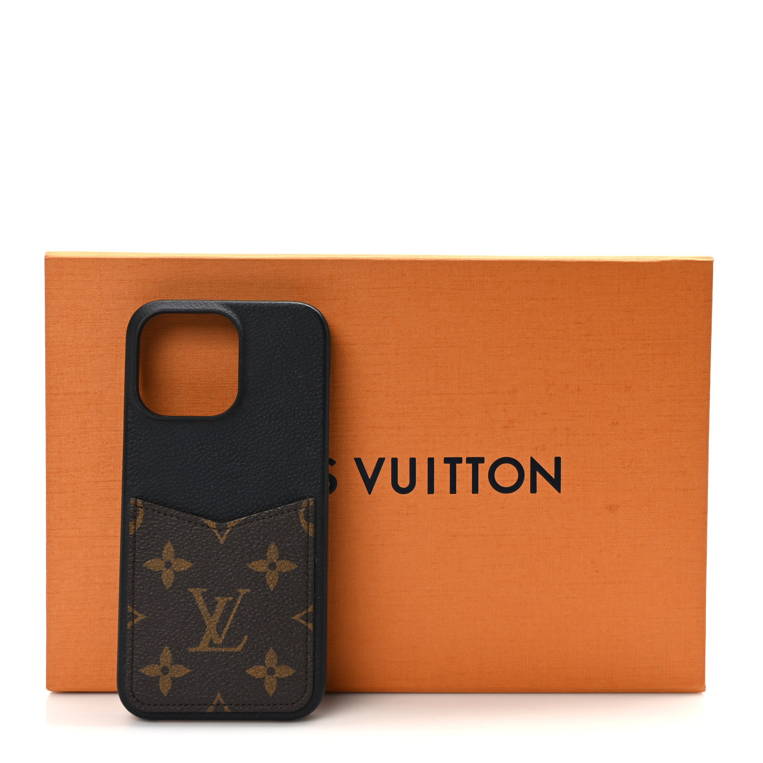 LOUIS VUITTON Monogram Pallas iPhone 15 Pro Max Bumper Black