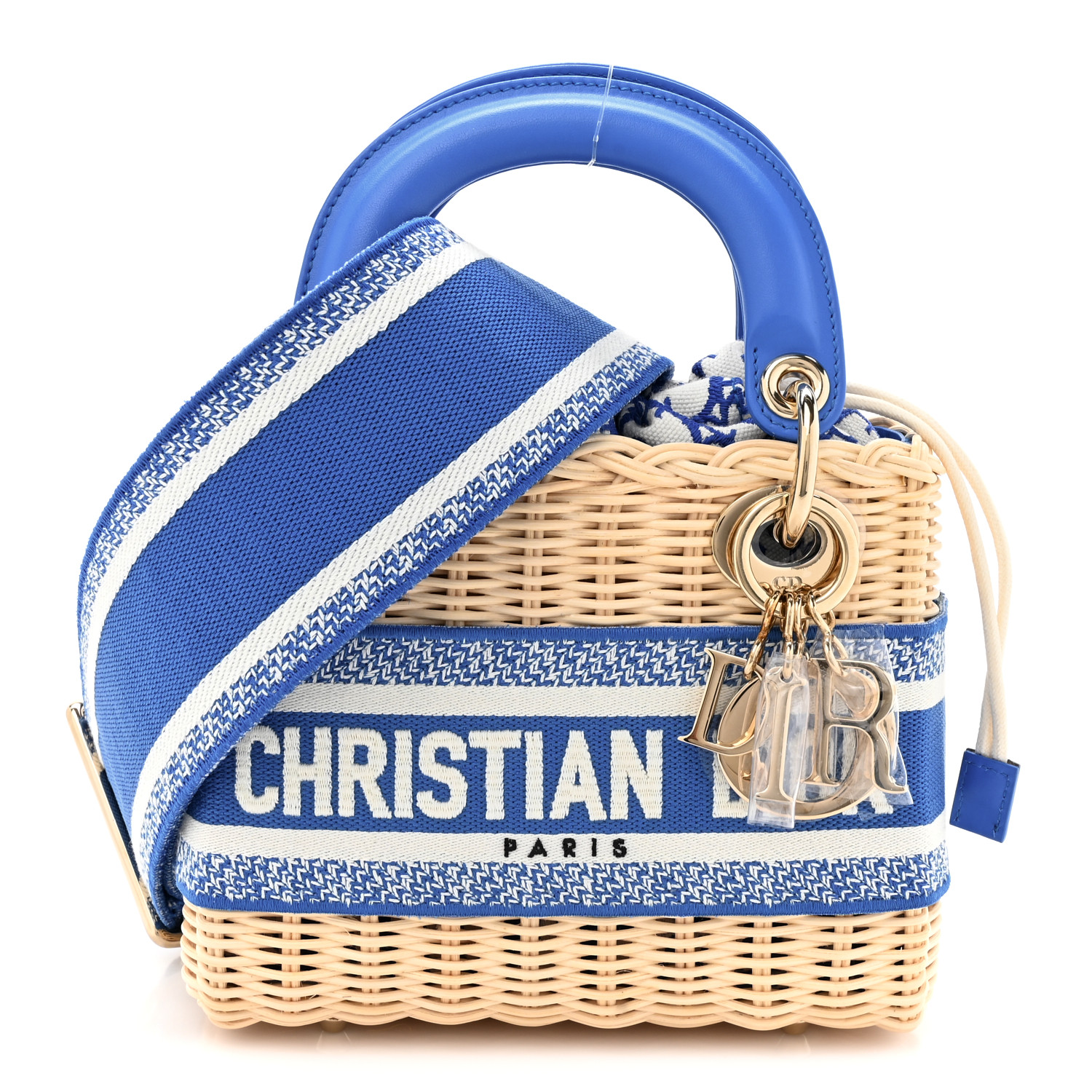 【関税込み】Dior Mini Lady Dior Wicker Bag CHRISTIAN DIOR Wicker Oblique Mini Lady Dior Bag Florescent