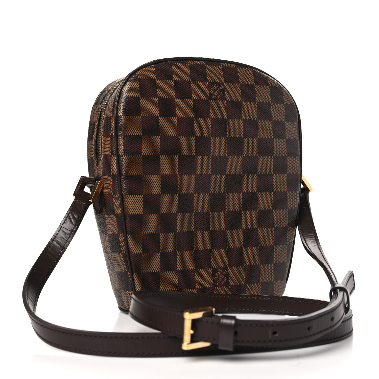 LOUIS VUITTON Shoulder Bag Ipanema PM_Damier Ebenne_BRW PVC