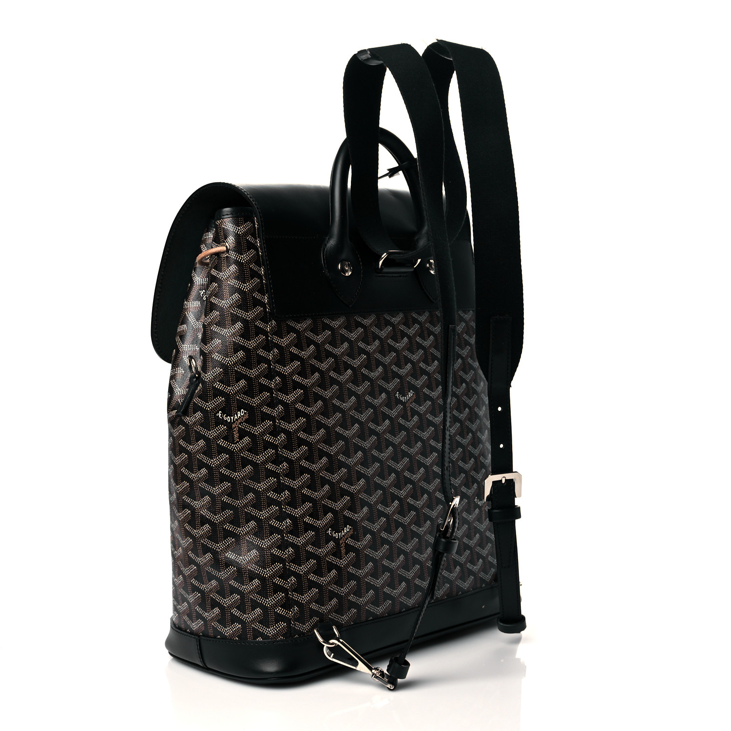 Goyard ブラック ボディバッグ 黒 Goyard Black Goyardine Coated Canvas St. Louis PM Tote