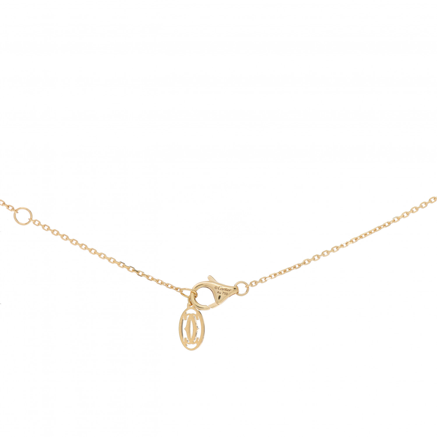 CARTIER 18K Yellow Gold Diamond XS D'Amour Pendant Necklace
