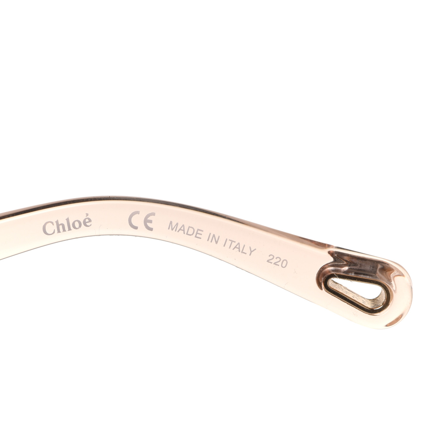 CHLOE Oversized Square Sunglasses CE737S Peach Pink 1069402