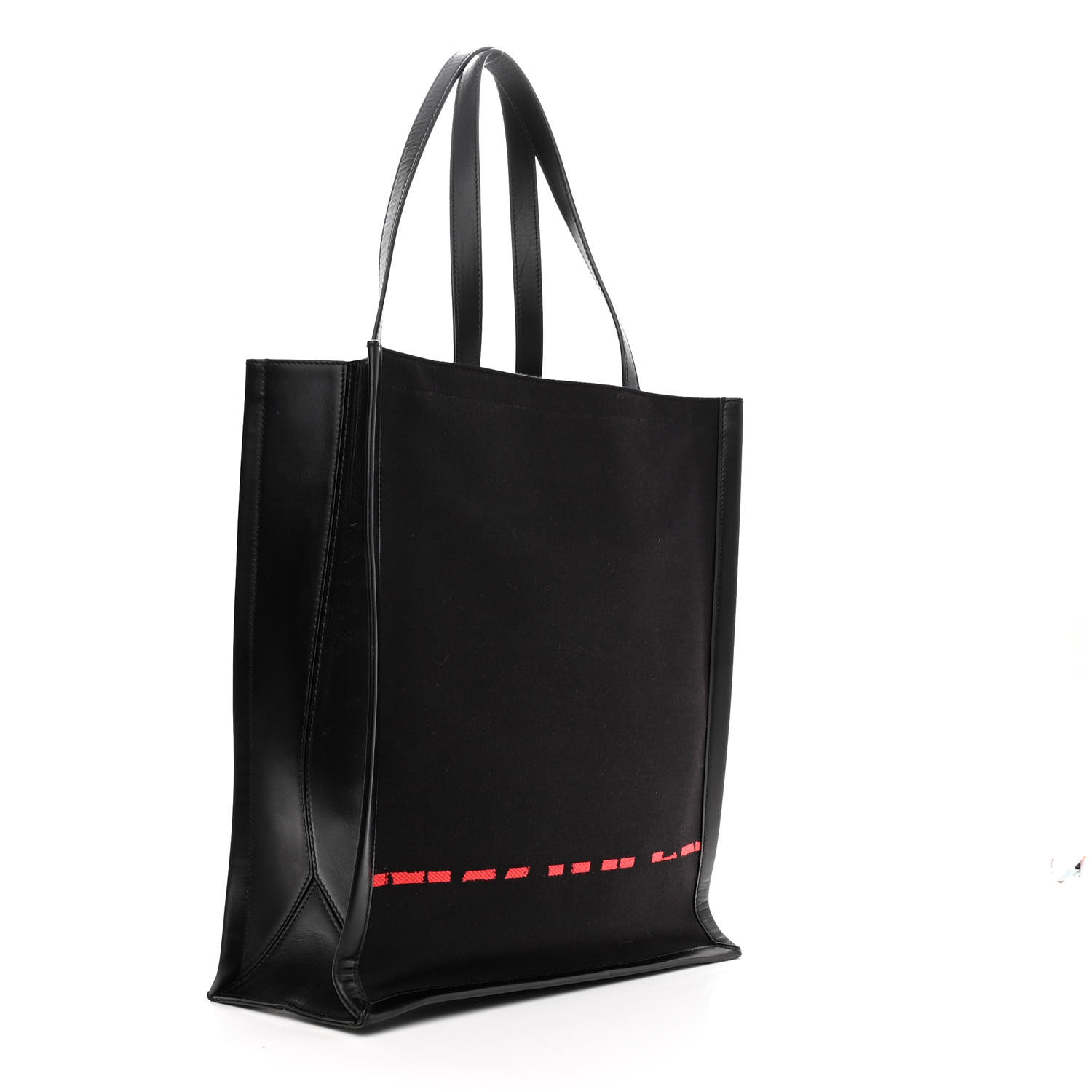 ★alexander mcqueen★ Red Graffiti Man to Man Black 688713QT ALEXANDER MCQUEEN Canvas Jacquard Print Graffiti Tote Black